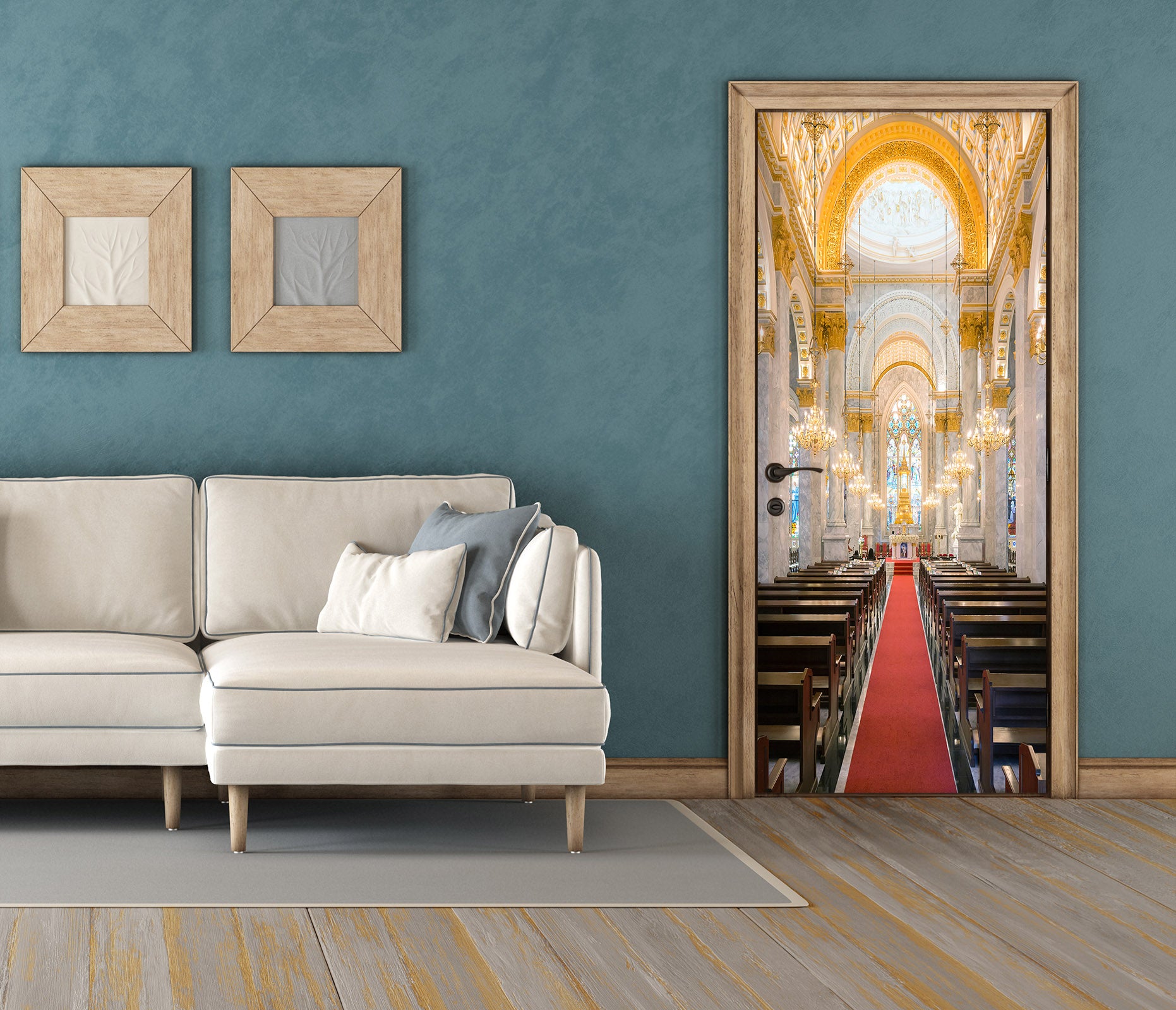 3D Church 22072 Door Mural