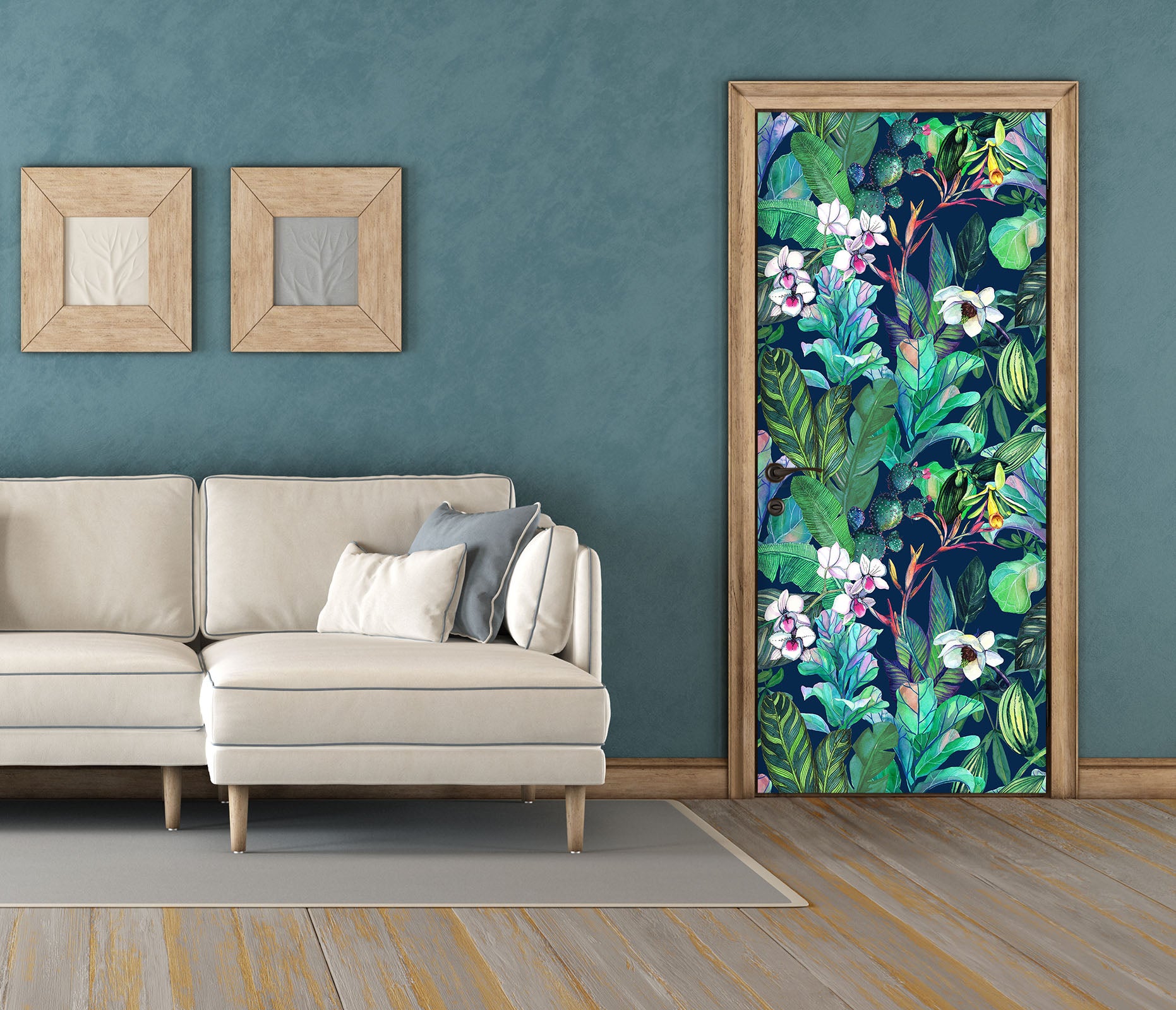 3D Flower Bush 25165 Door Mural