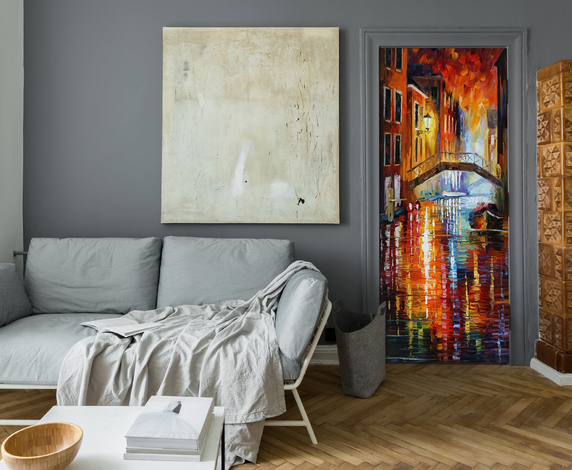 3D Color City 24071 Door Mural