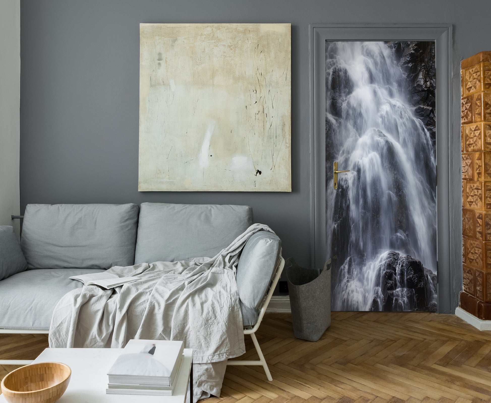 3D Waterfall 25151 Door Mural