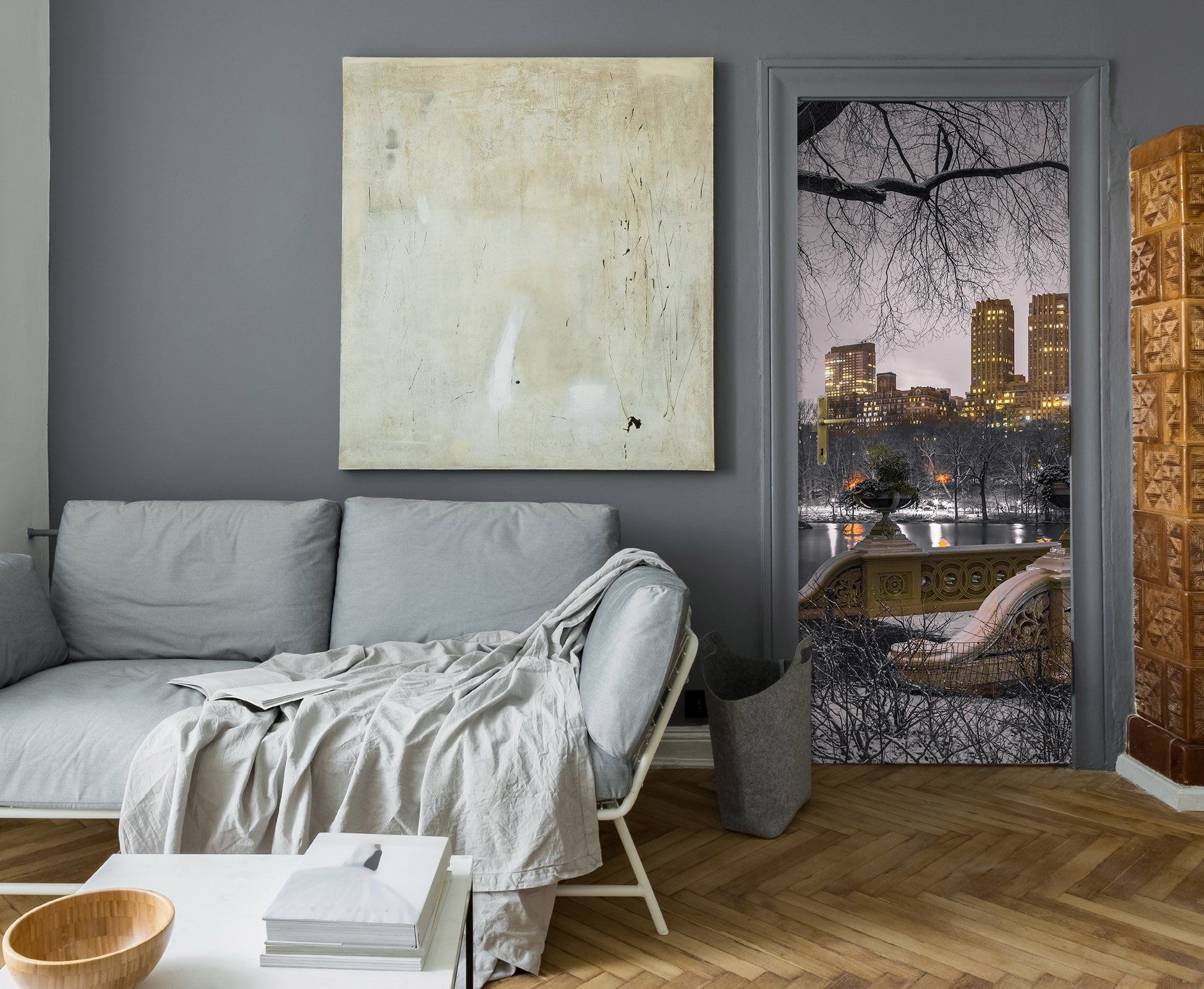 3D City Park Building 106130 Assaf Frank Door Mural