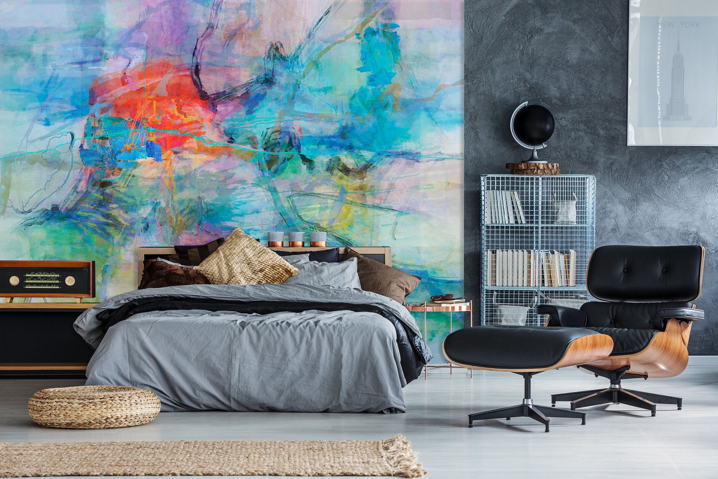 3D Blue Graffiti 1508 Michael Tienhaara Wall Mural Wall Murals Wallpaper AJ Wallpaper 2 