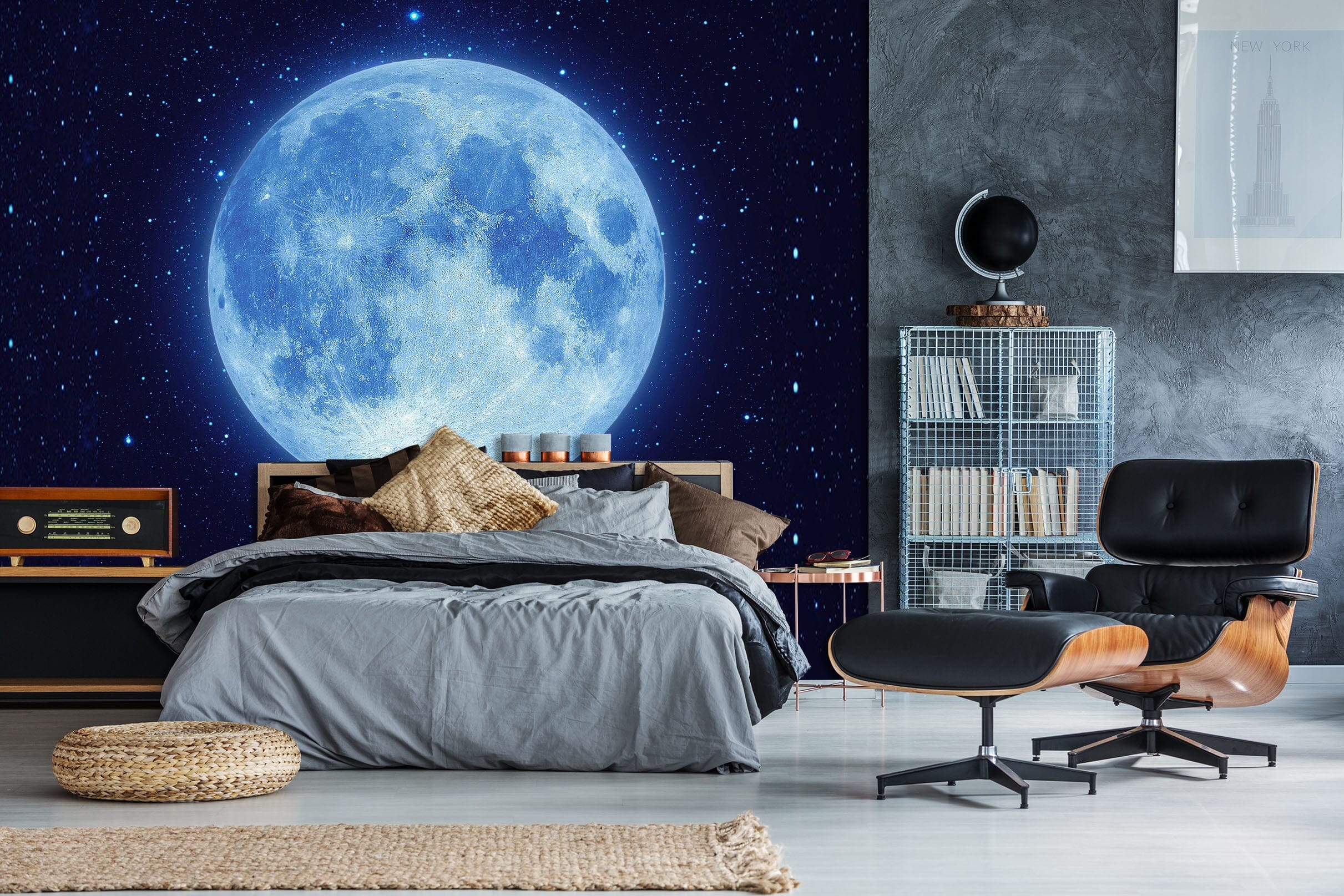 3D Moon Starry Sky 1755 Wall Murals Wallpaper AJ Wallpaper 2 