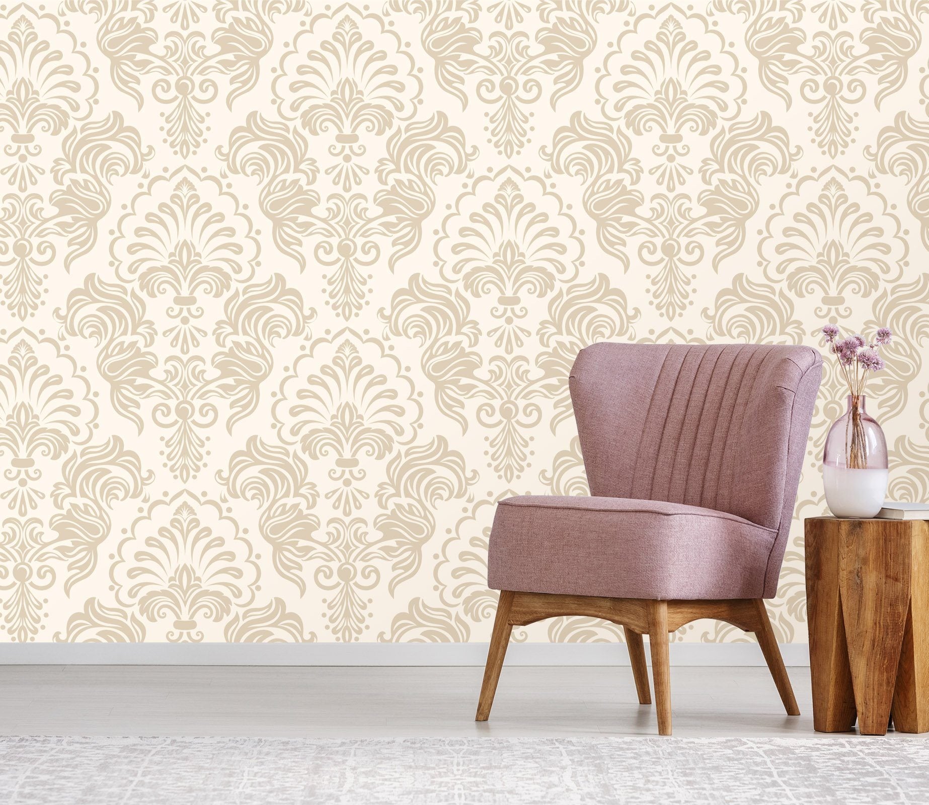 3D Line Flower Pattern 289 Wallpaper AJ Wallpaper 