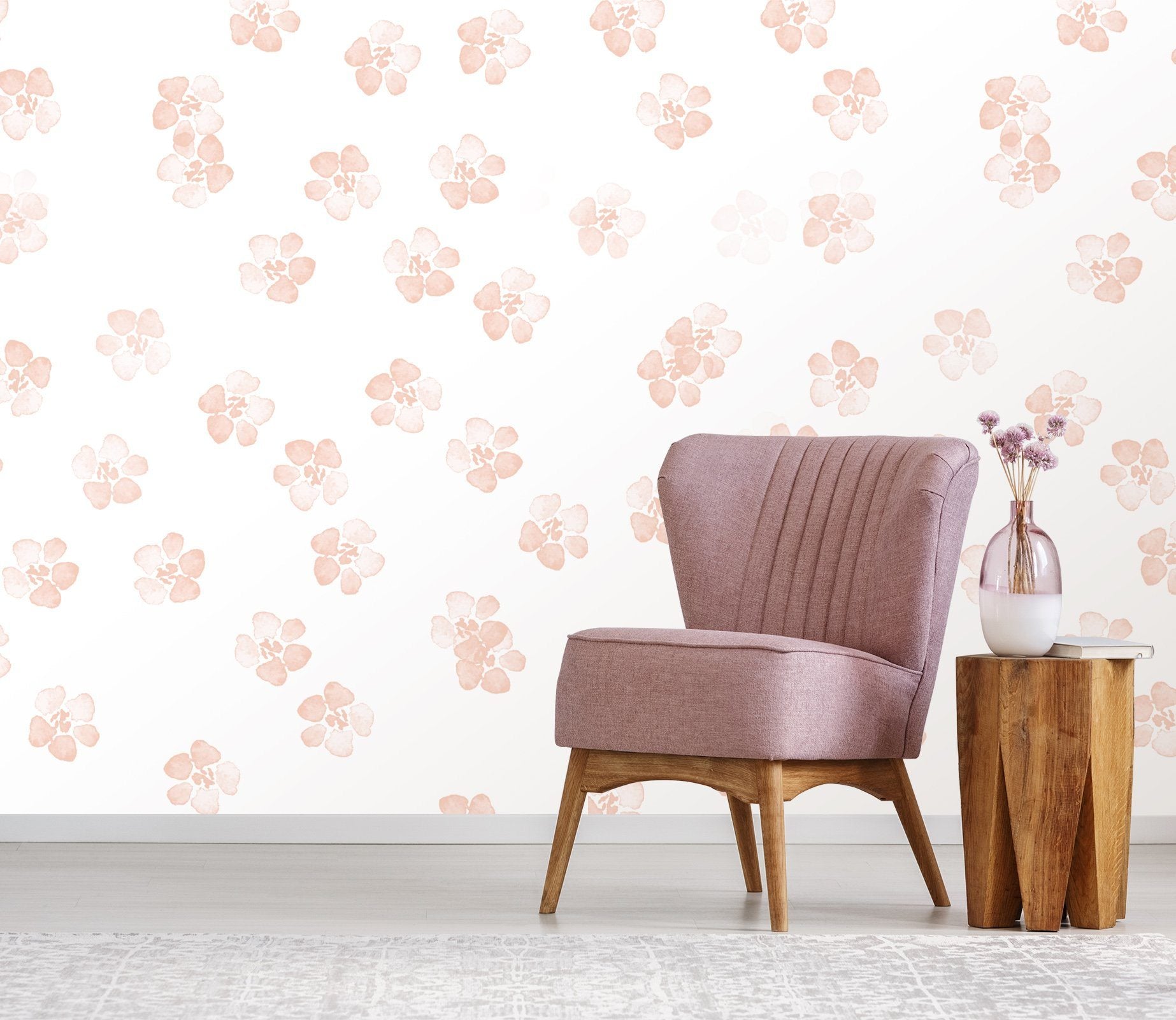 3D Pink Flowers Flling 590 Wallpaper AJ Wallpaper 
