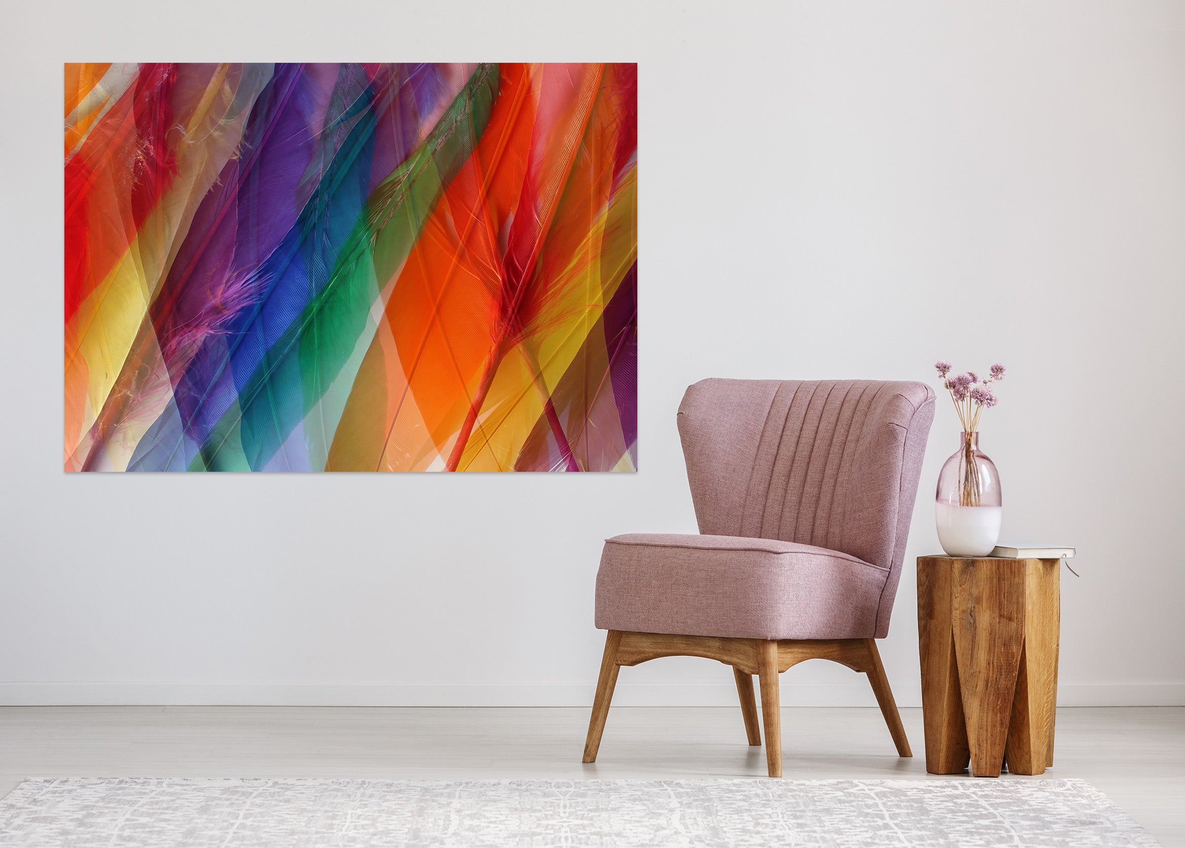 3D Colored Feathers 70133 Shandra Smith Wall Sticker
