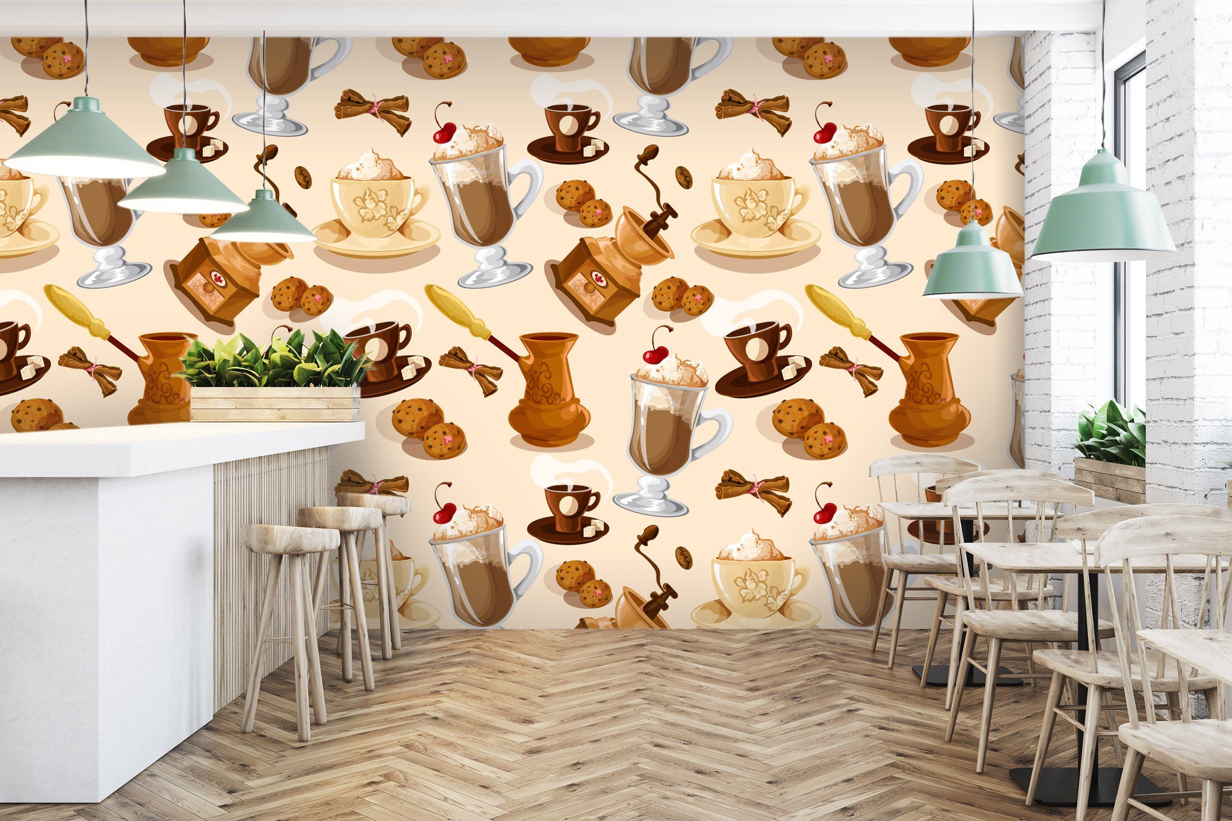 3D Coffee Ice Cream 113 Wallpaper AJ Wallpaper 2 