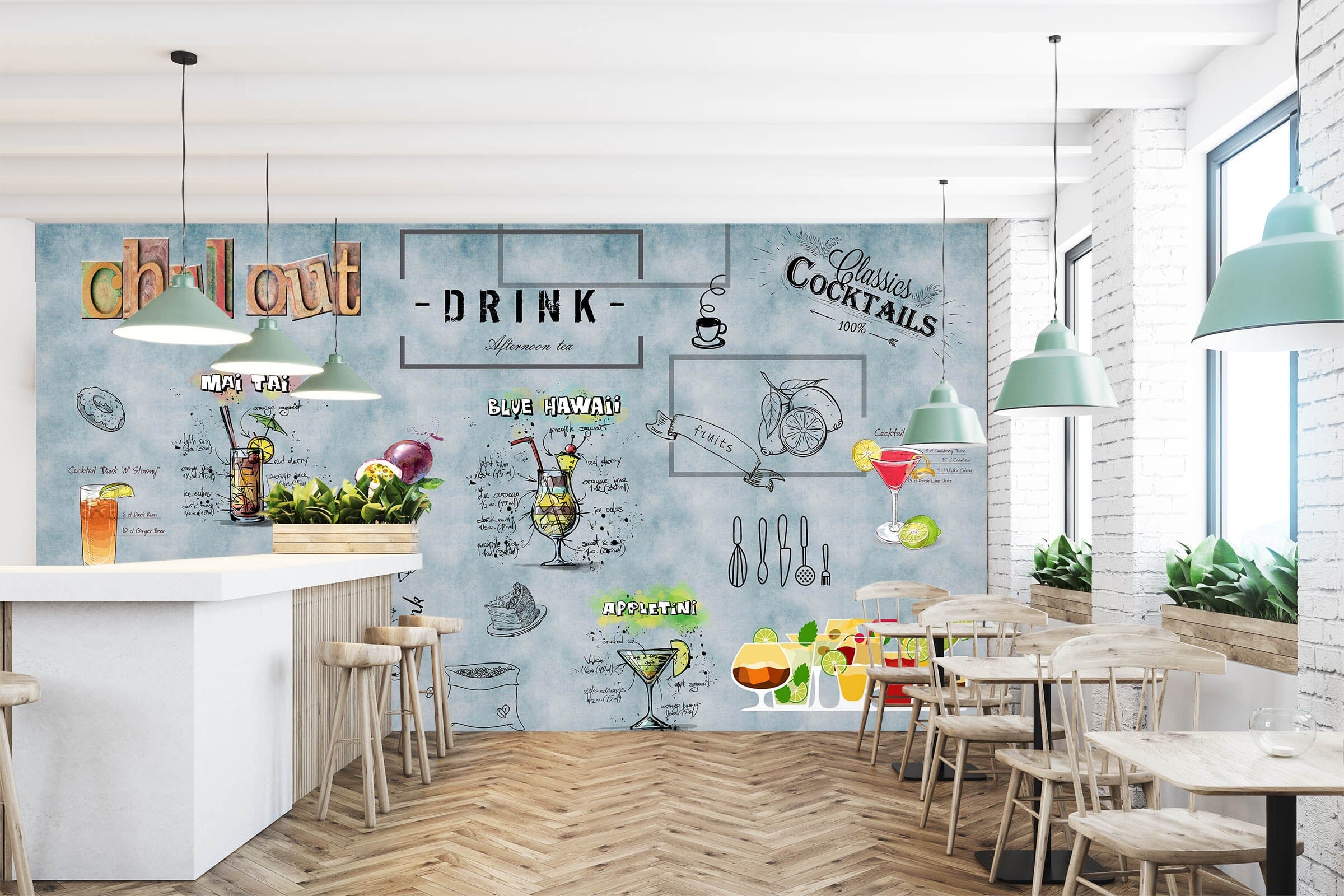 3D Color Juice 3024 Wall Murals Wallpaper AJ Wallpaper 2 