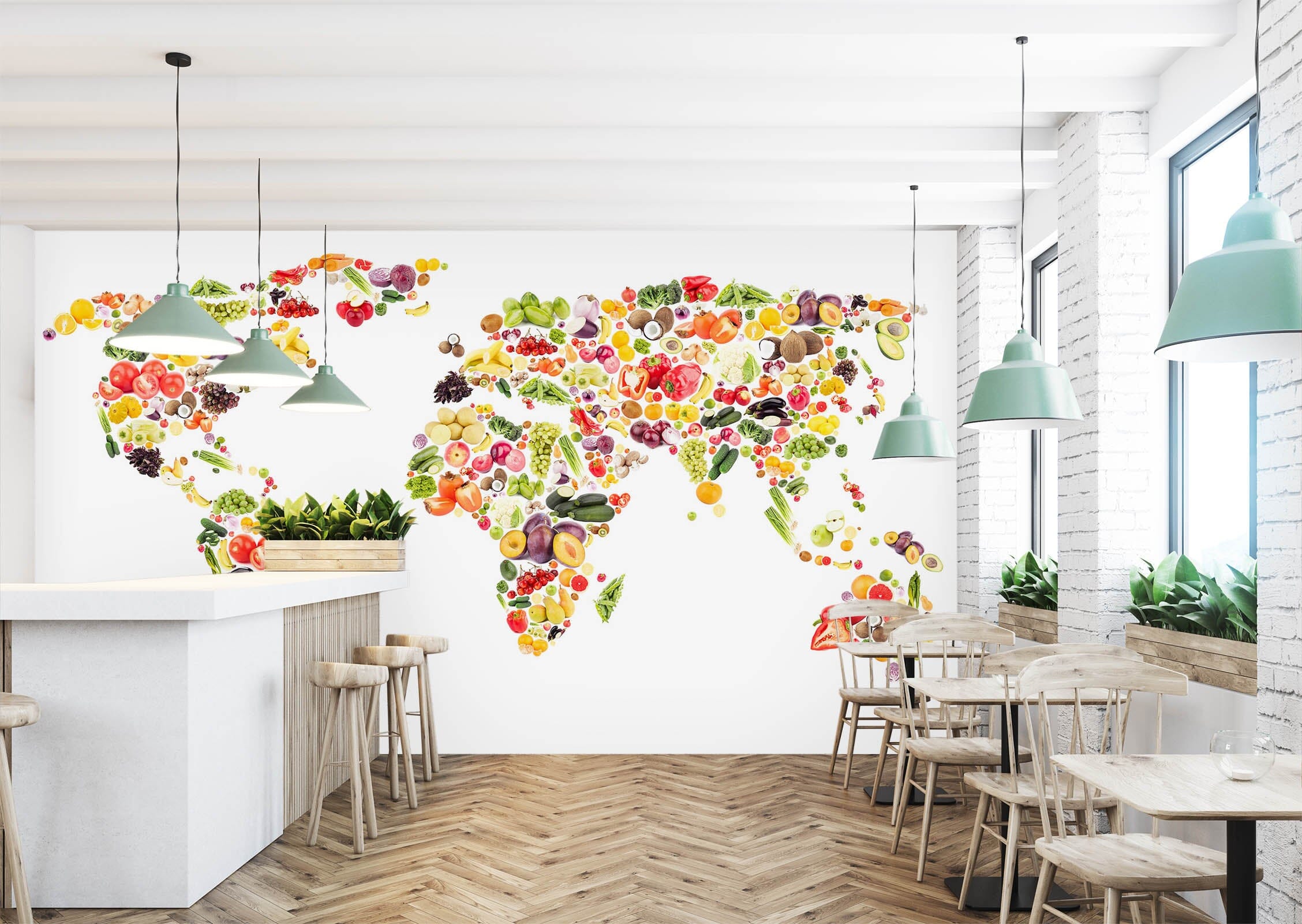 3D Color Painting 2121 World Map Wall Murals Wallpaper AJ Wallpaper 2 