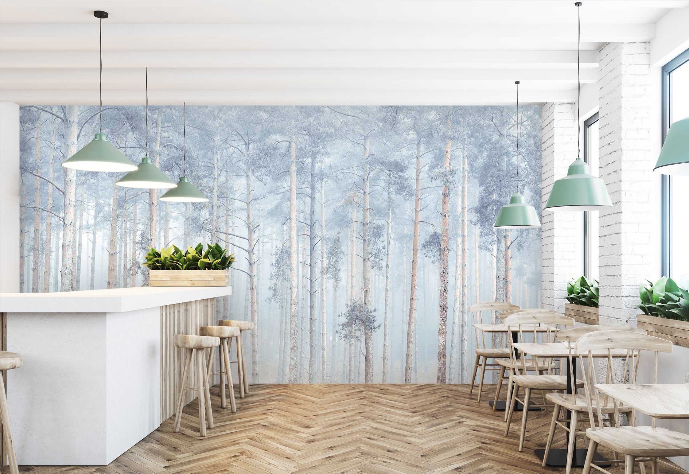 3D Tree Leaves 6293 Assaf Frank Wall Mural Wall Murals