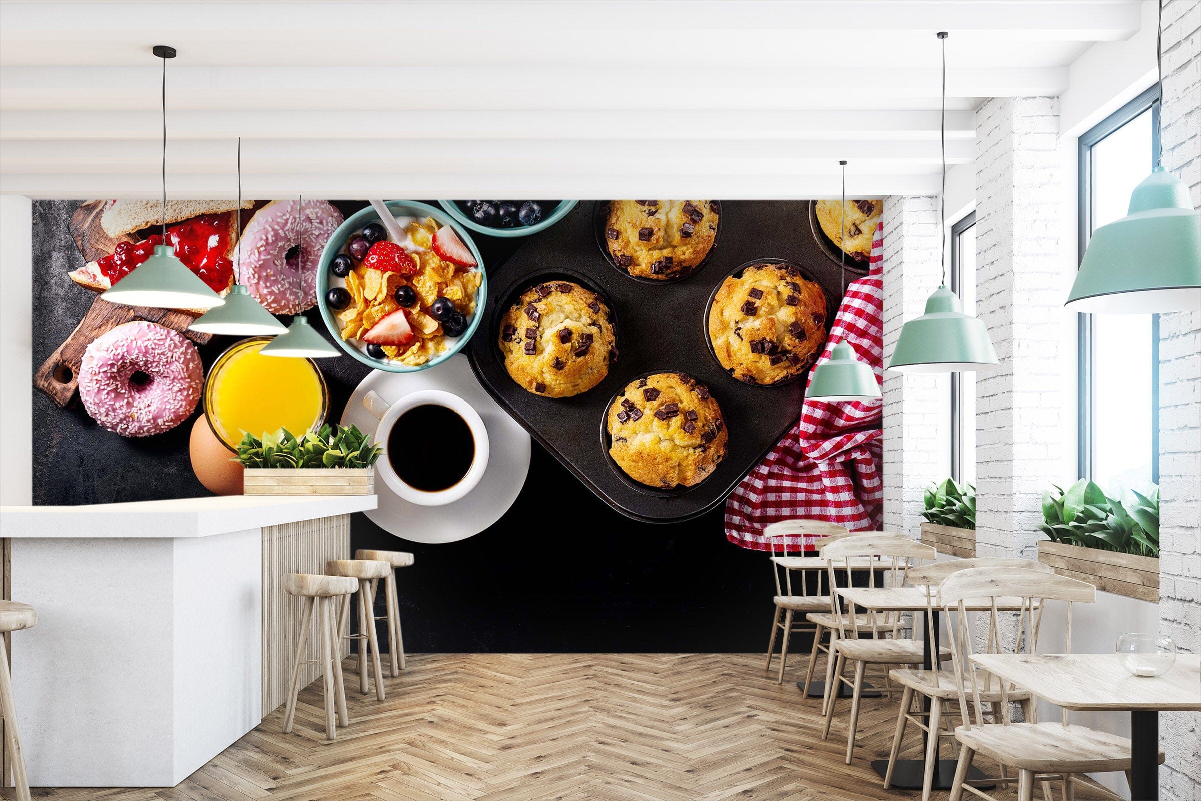 3D Colored Donuts 1442 Wall Murals Wallpaper AJ Wallpaper 2 