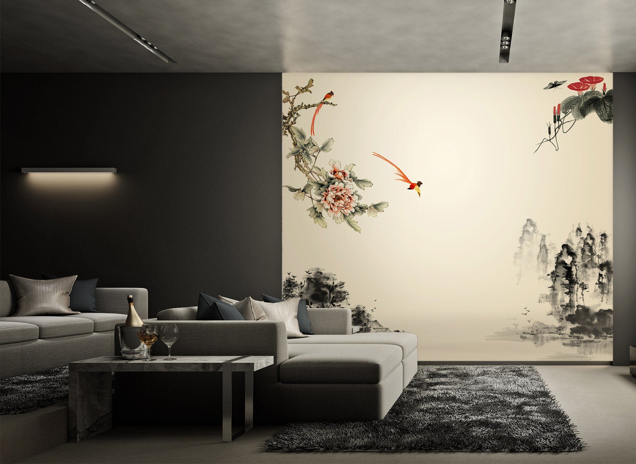3D Swimming Fish 1473 Wall Murals Wallpaper AJ Wallpaper 2 