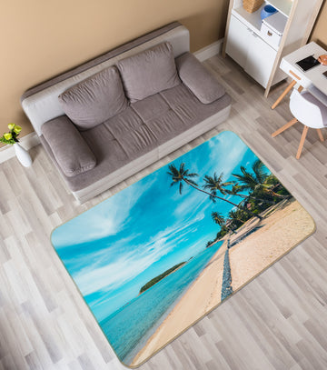 3D Beach Sea 31100 Non Slip Rug Mat