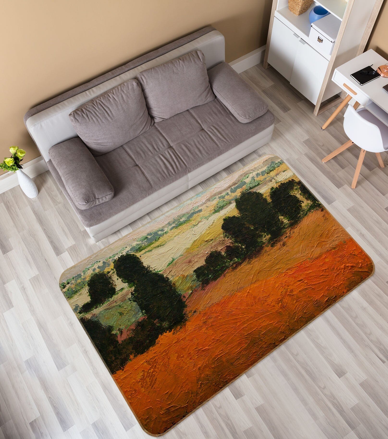 3D Autumn Field 1015 Allan P. Friedlander Rug Non Slip Rug Mat Mat AJ Creativity Home 