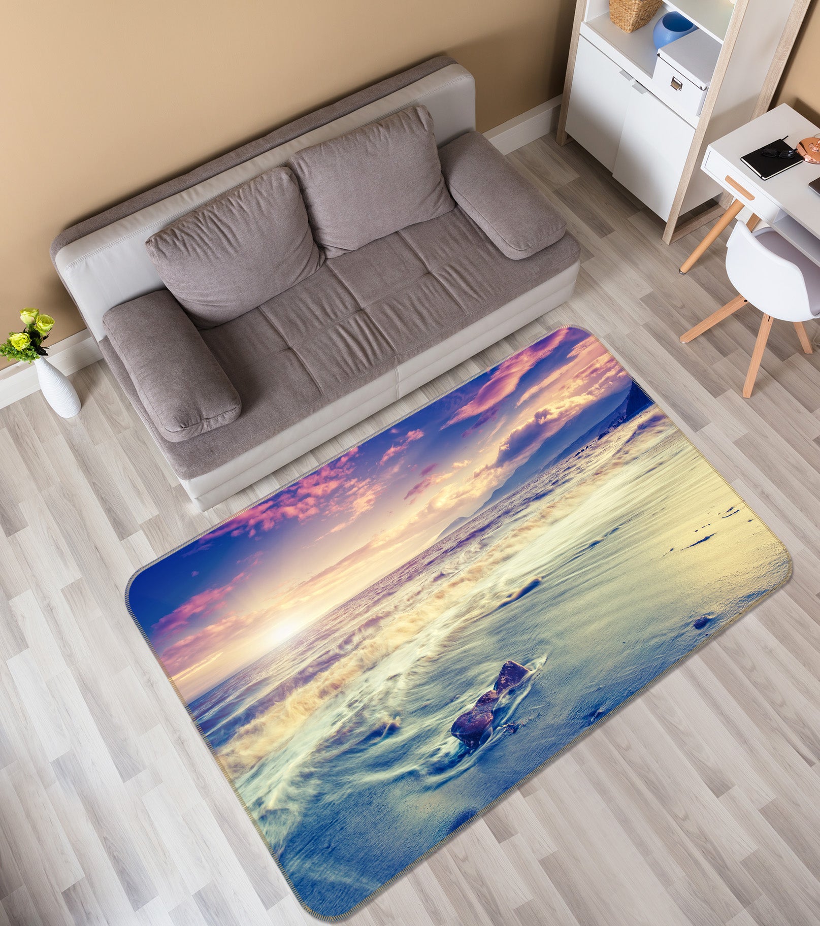 3D Seaside 35030 Non Slip Rug Mat