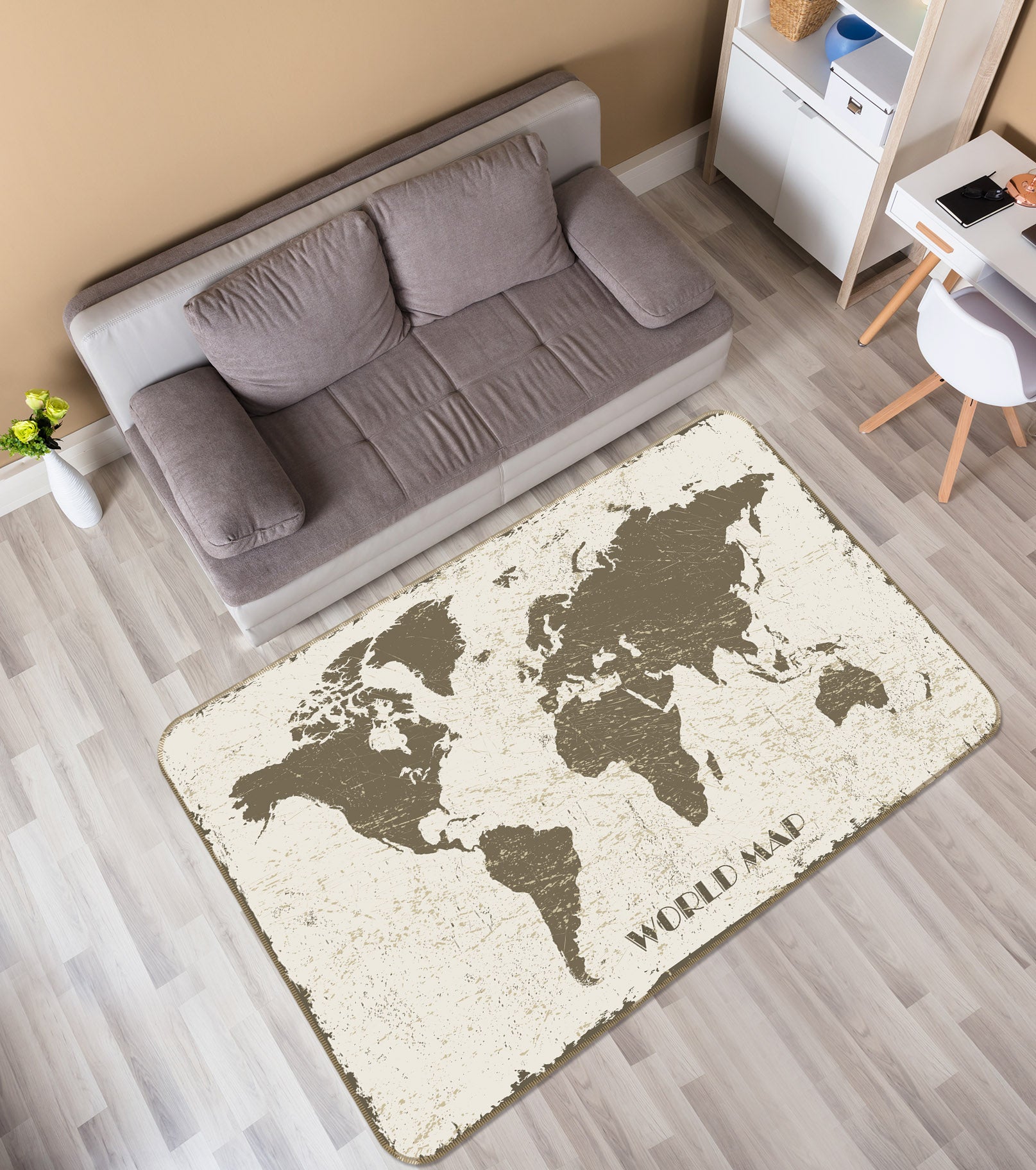3D Map 35095 Non Slip Rug Mat