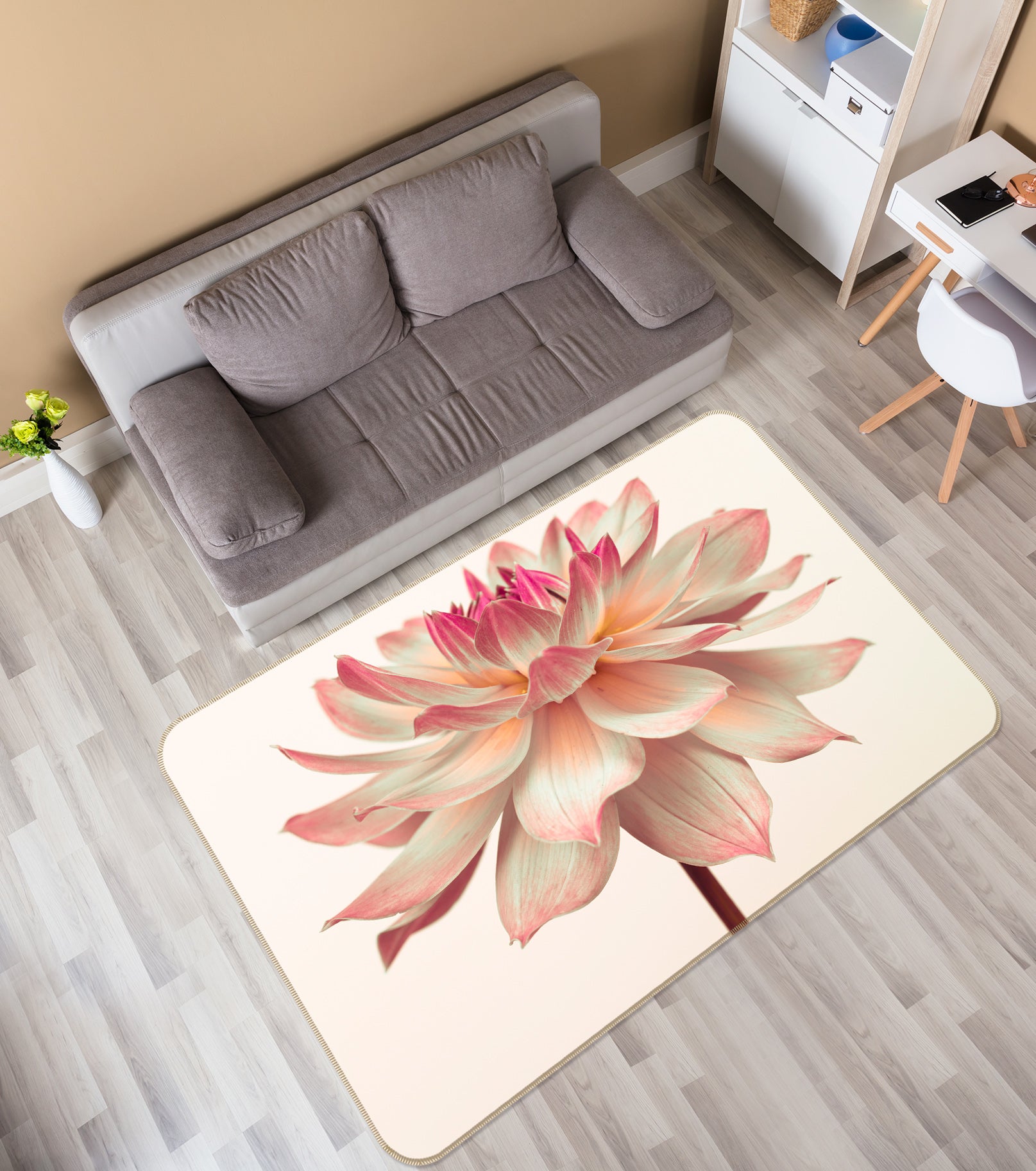 3D Flowers 83194 Assaf Frank Rug Non Slip Rug Mat