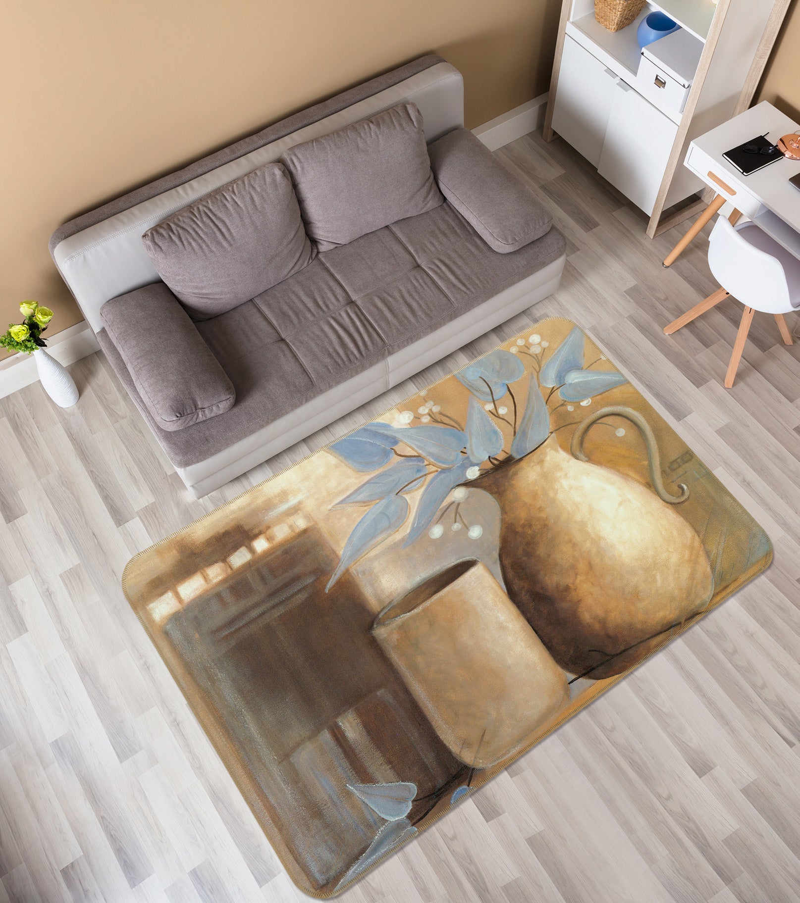 3D Vase 32028 Non Slip Rug Mat
