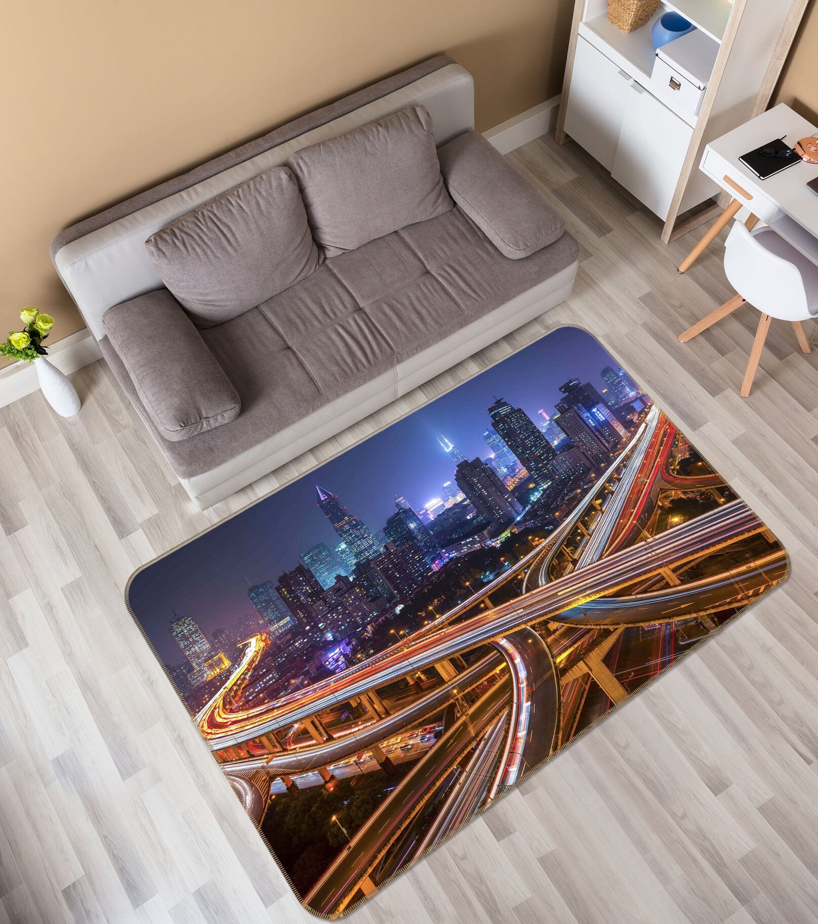 3D Transportation Hub 1166 Marco Carmassi Rug Non Slip Rug Mat Mat AJ Creativity Home 