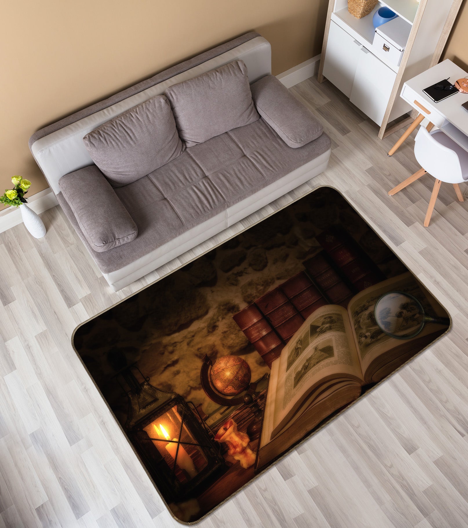 3D Book 36182 Non Slip Rug Mat