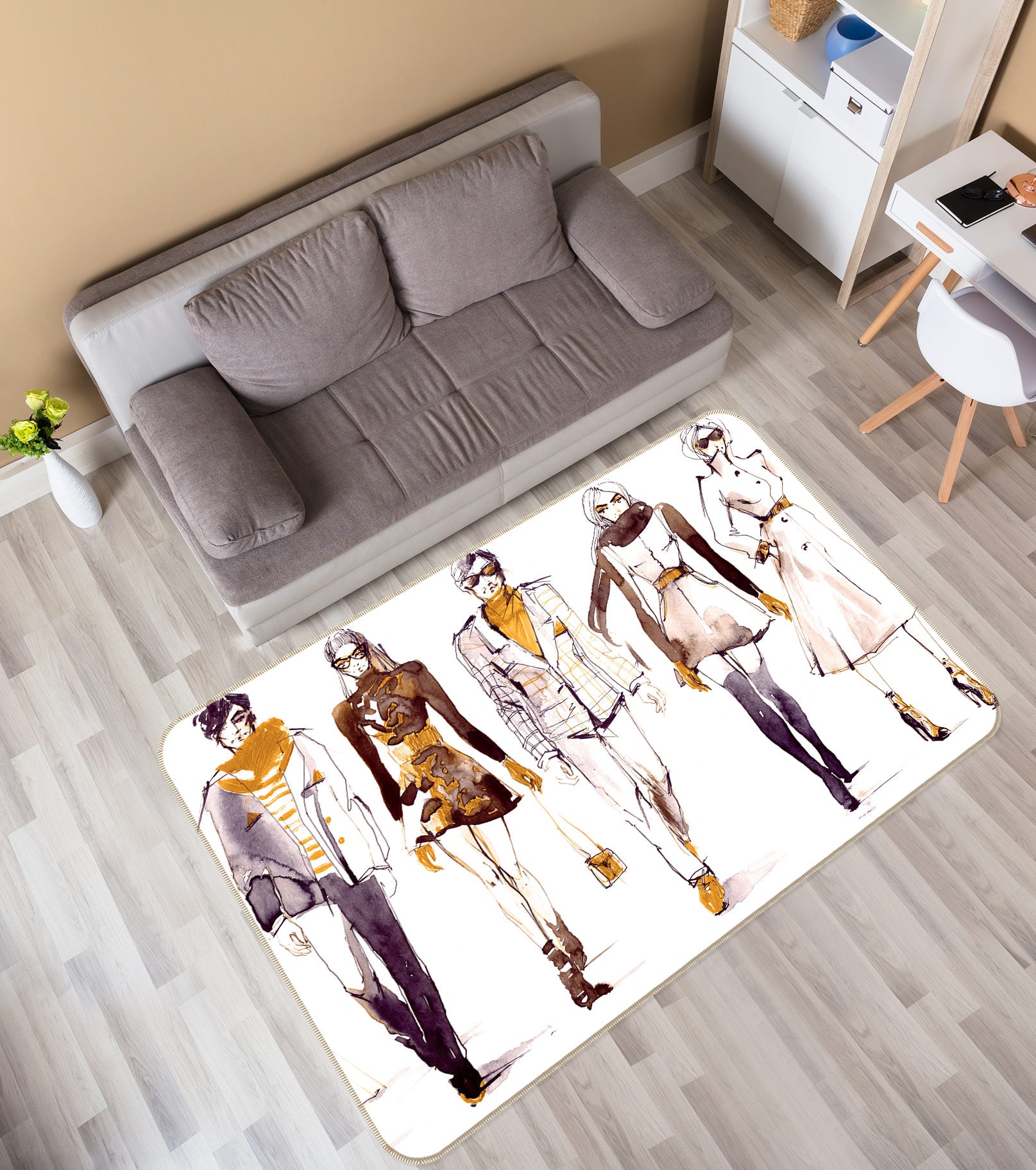 3D Model 76289 Non Slip Rug Mat