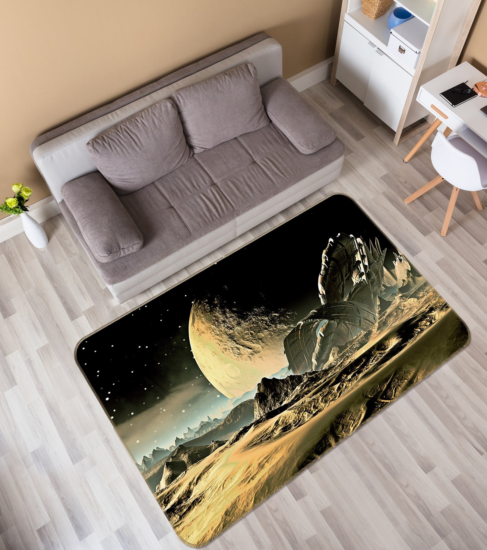 3D Planet 34198 Non Slip Rug Mat