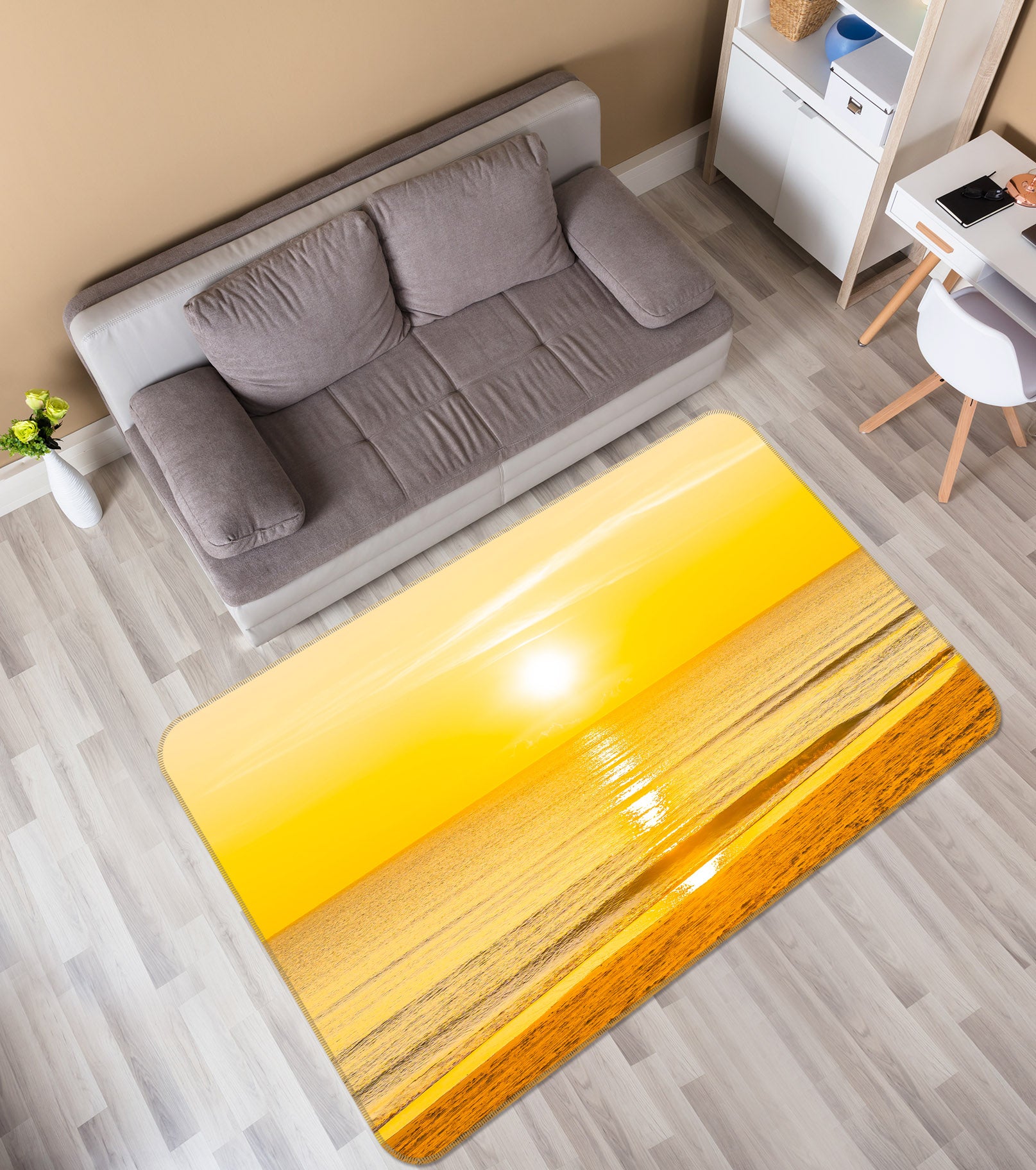 3D Golden Sea 29190 Non Slip Rug Mat