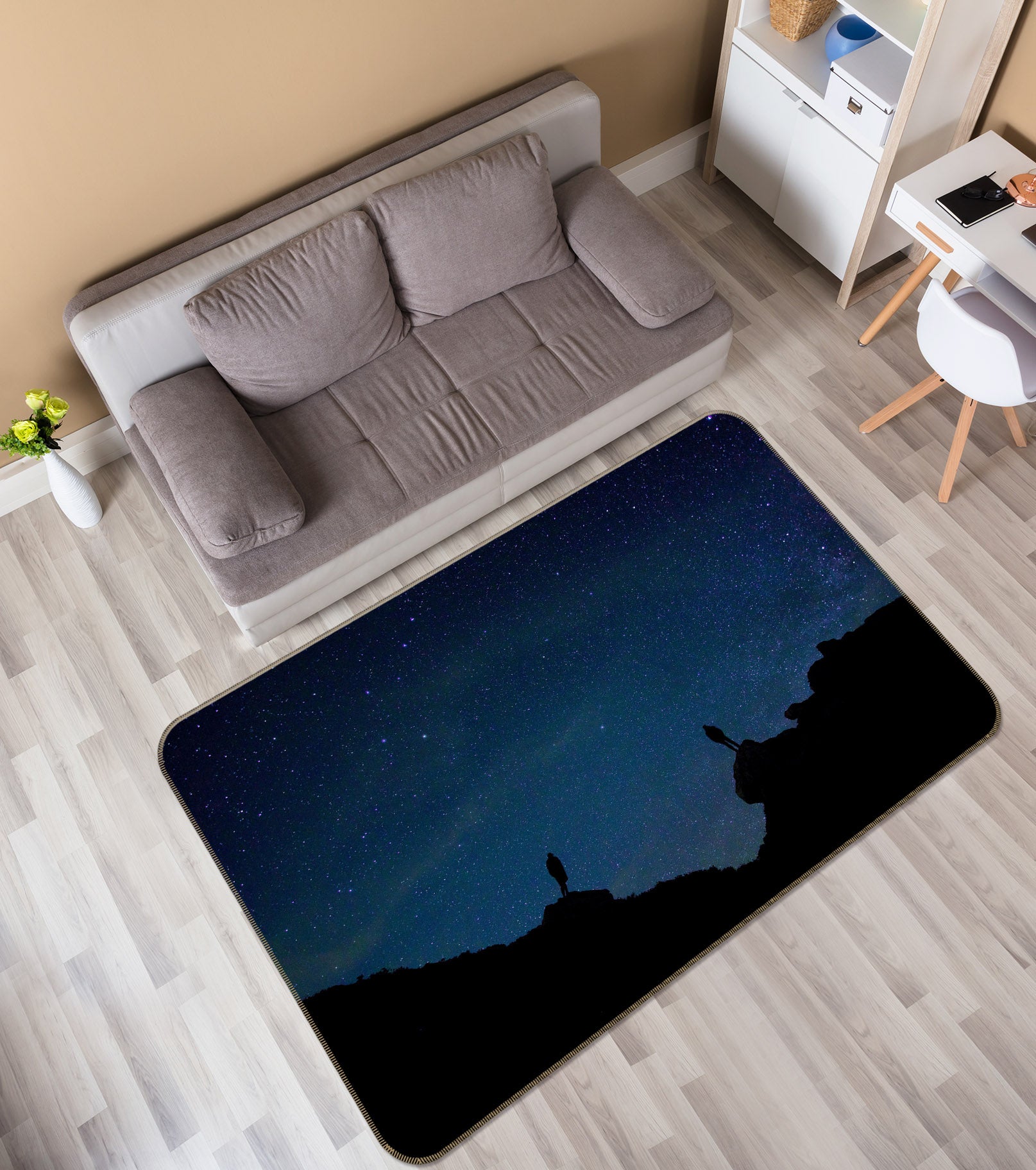 3D Starry Sky 35201 Non Slip Rug Mat