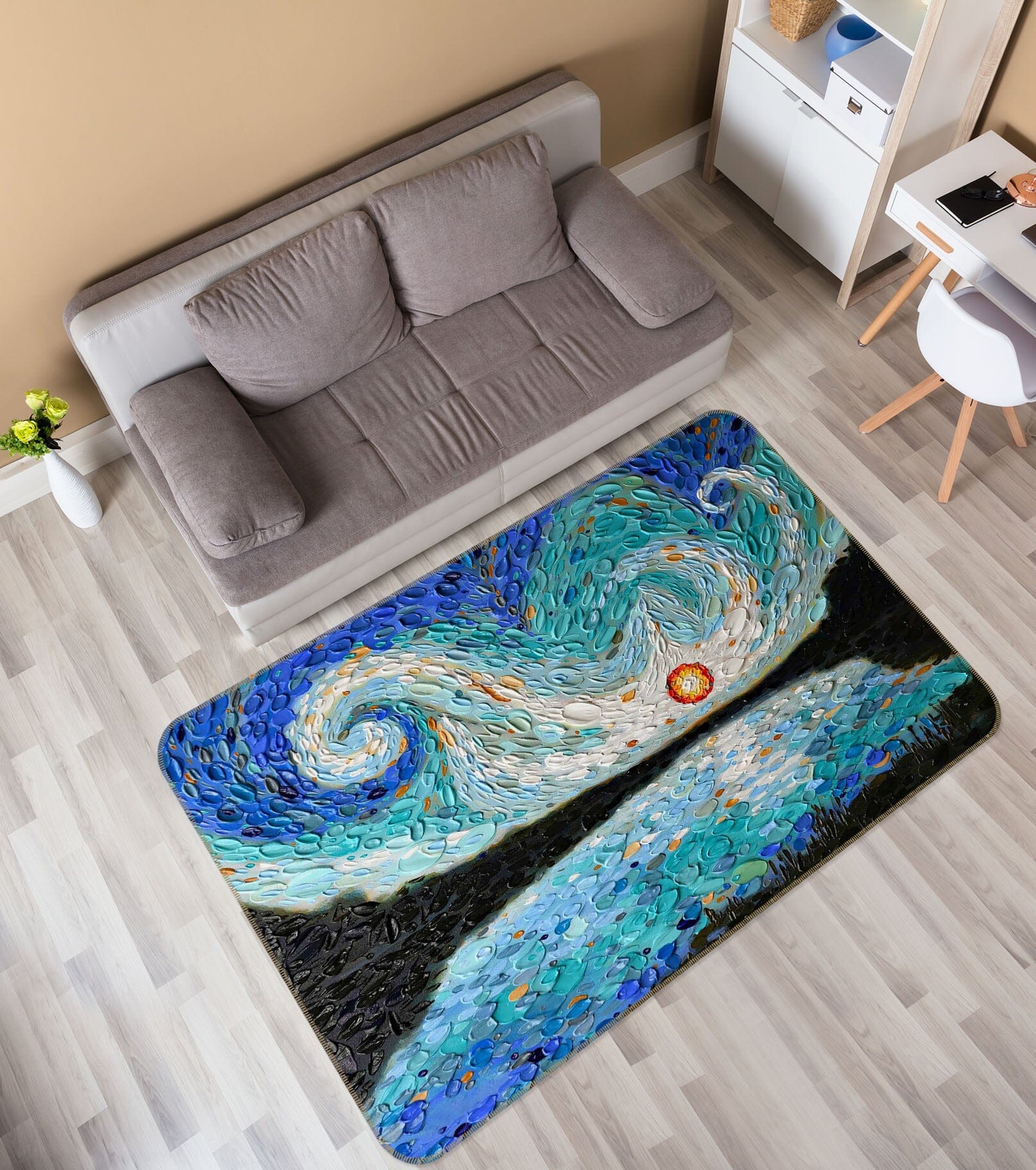 3D Eye Of The Sky 1049 Dena Tollefson Rug Non Slip Rug Mat Mat AJ Creativity Home 