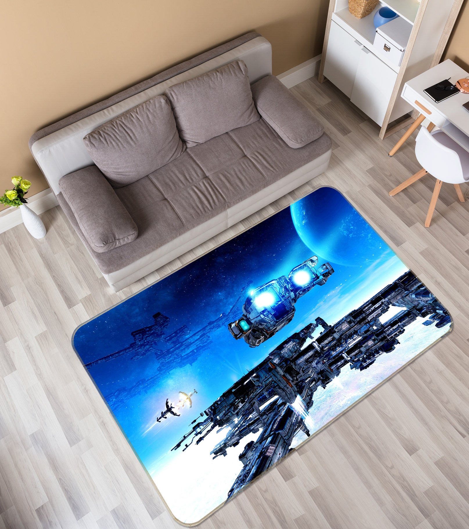3D Spacecraft 38239 Vehicle Non Slip Rug Mat