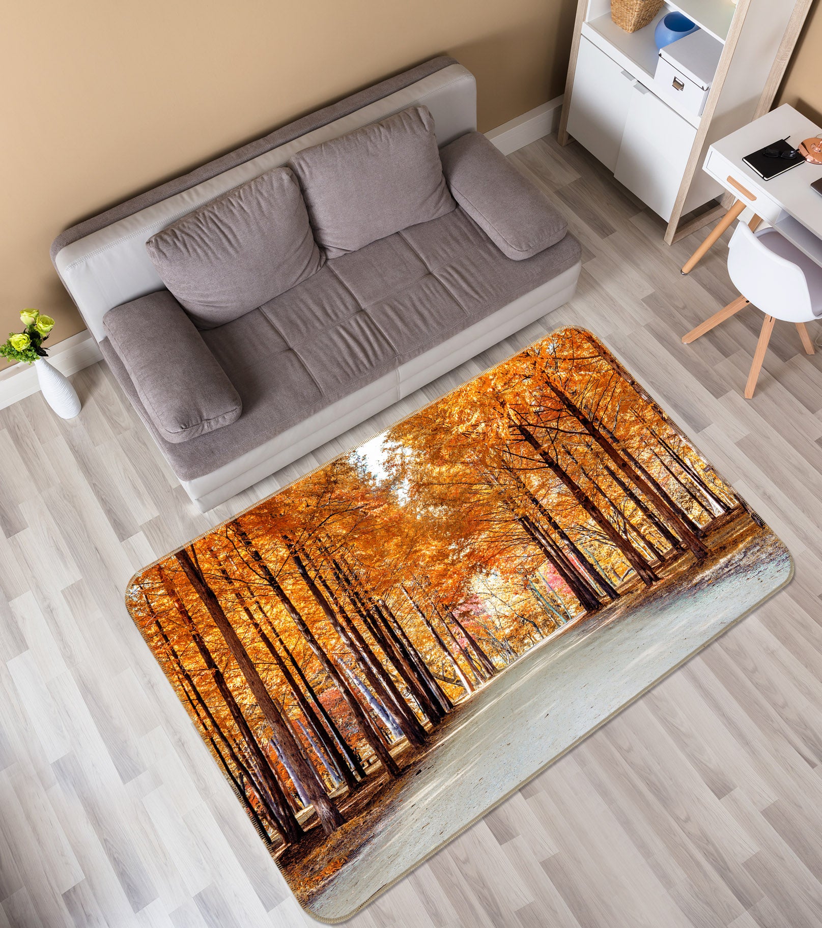 3D Forest The Way 35098 Non Slip Rug Mat