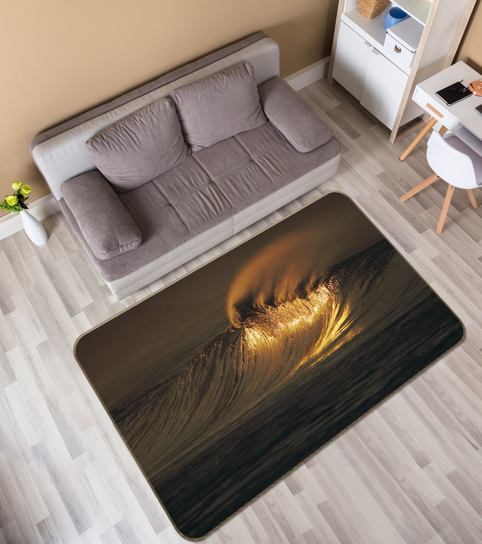 3D Waves 36002 Non Slip Rug Mat