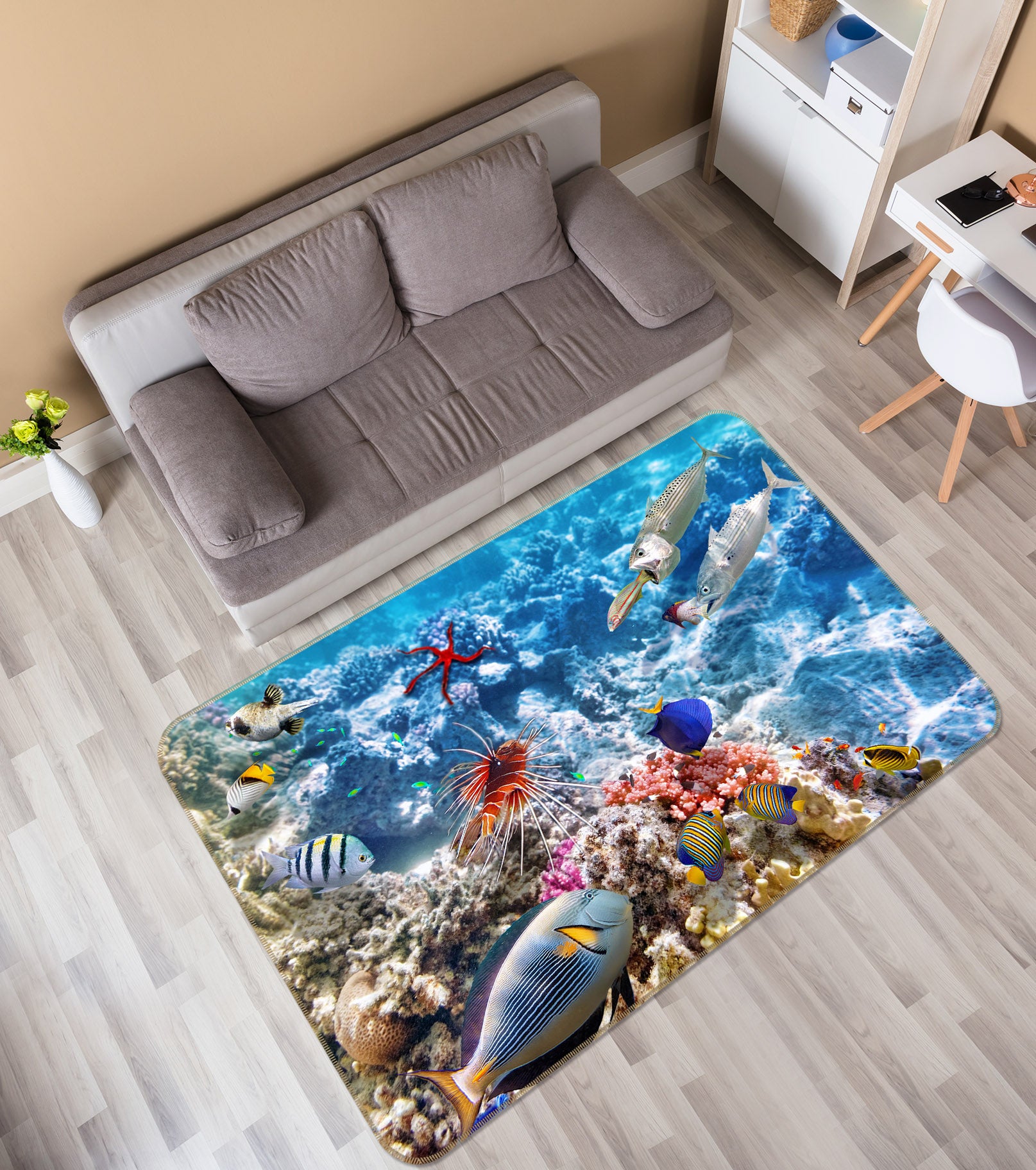 3D Coral Sea 38177 Animal Non Slip Rug Mat