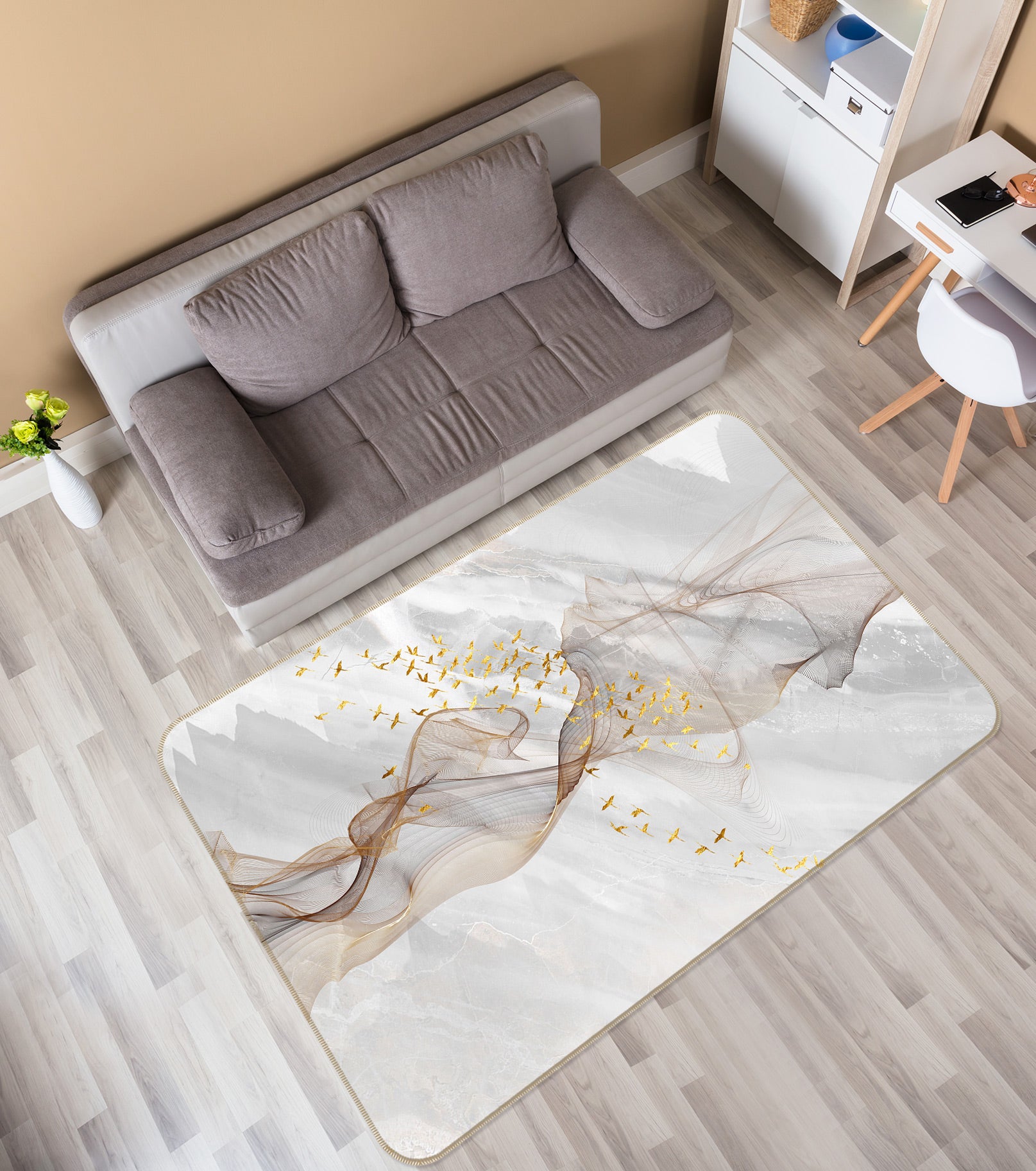 3D Light Pattern 76285 Non Slip Rug Mat