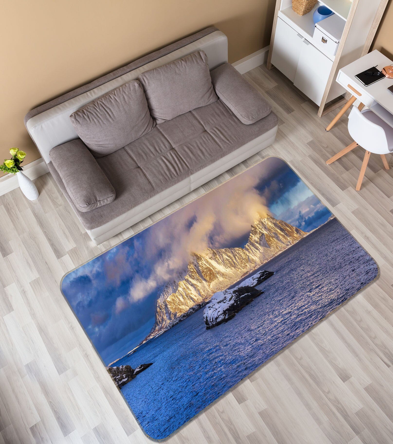 3D Iceberg Sea 1117 Marco Carmassi Rug Non Slip Rug Mat Mat AJ Creativity Home 