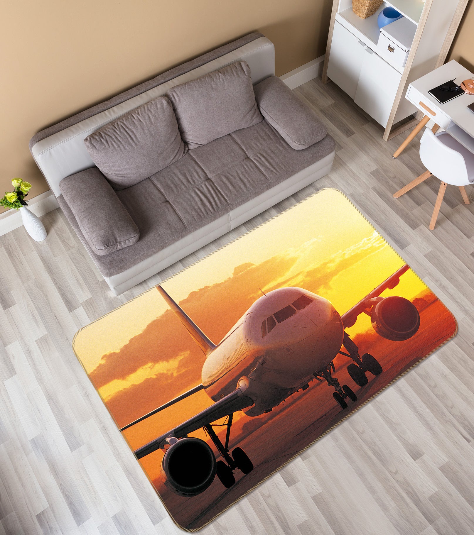 3D Aircraft 68083 Vehicle Non Slip Rug Mat