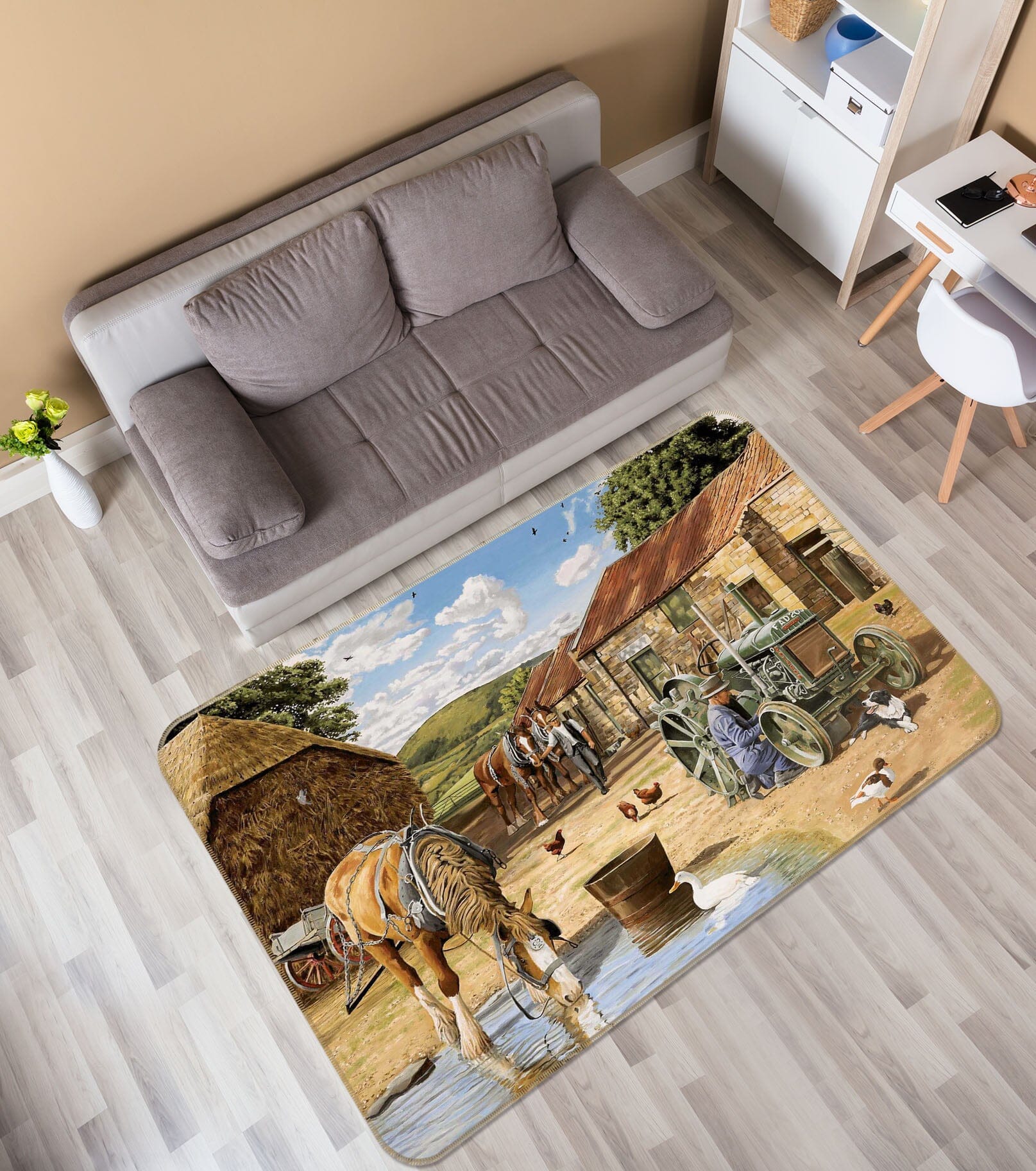 3D Wrangler 1056 Trevor Mitchell Rug Non Slip Rug Mat Mat AJ Creativity Home 