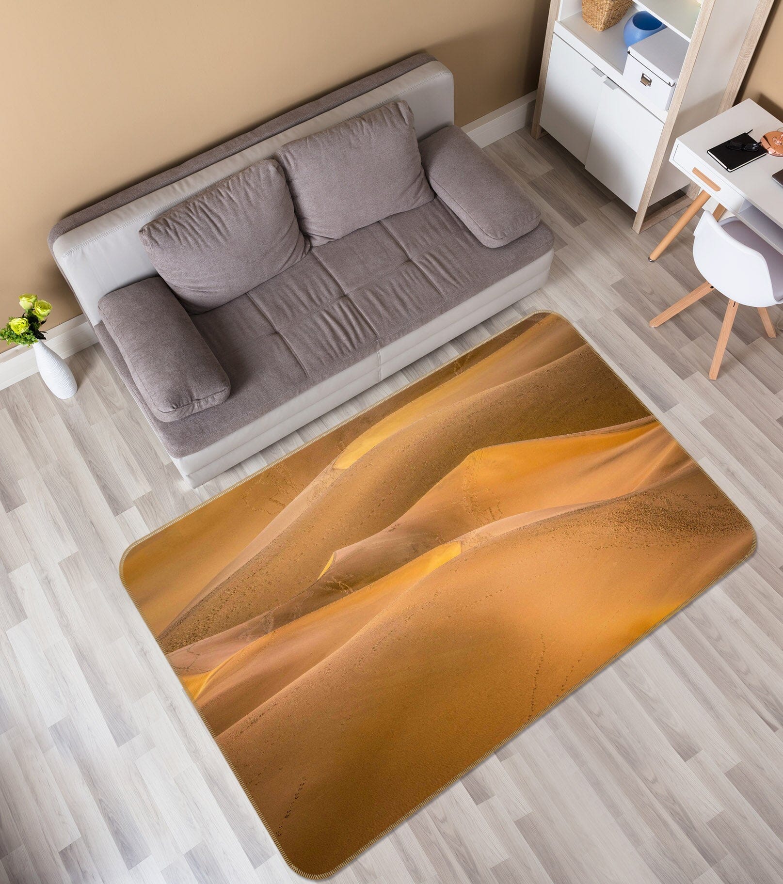 3D Loess Desert 1127 Marco Carmassi Rug Non Slip Rug Mat Mat AJ Creativity Home 