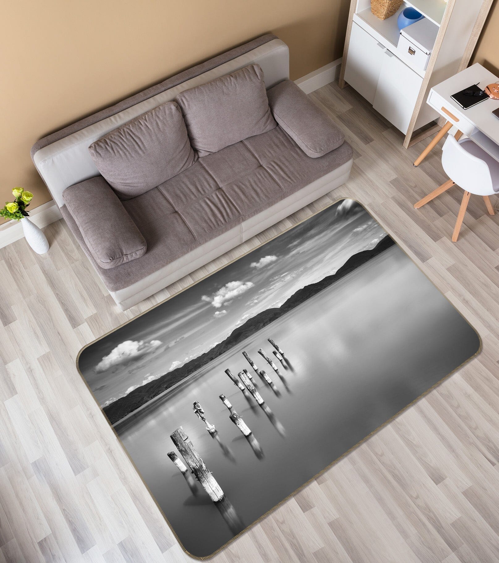 3D Still Water 1150 Marco Carmassi Rug Non Slip Rug Mat Mat AJ Creativity Home 