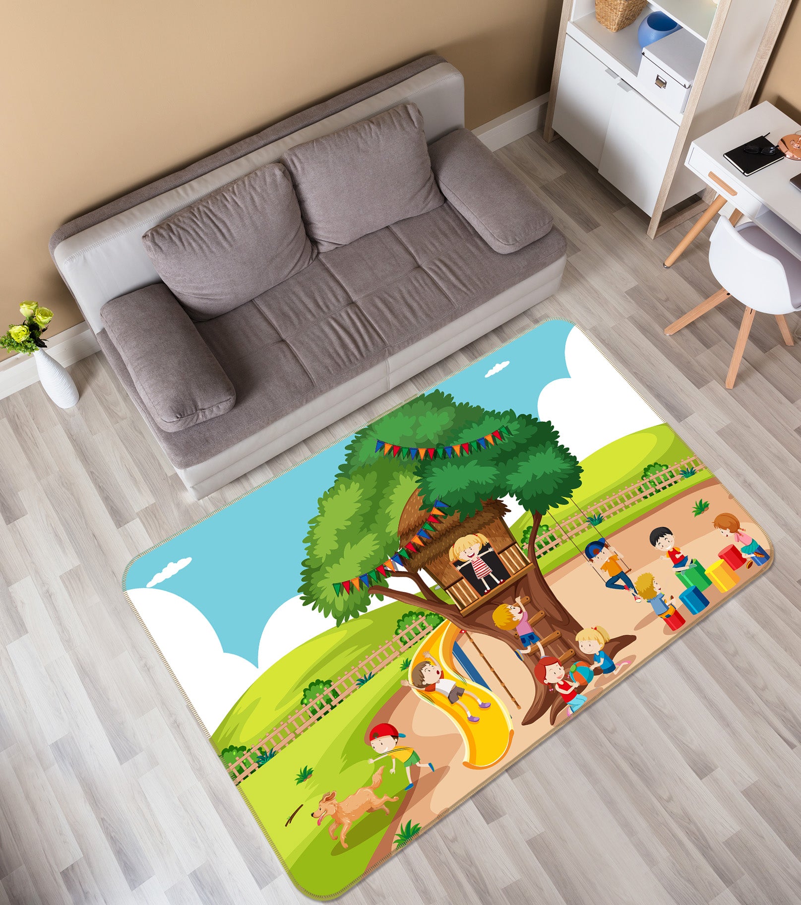 3D Tree Play 36151 Non Slip Rug Mat