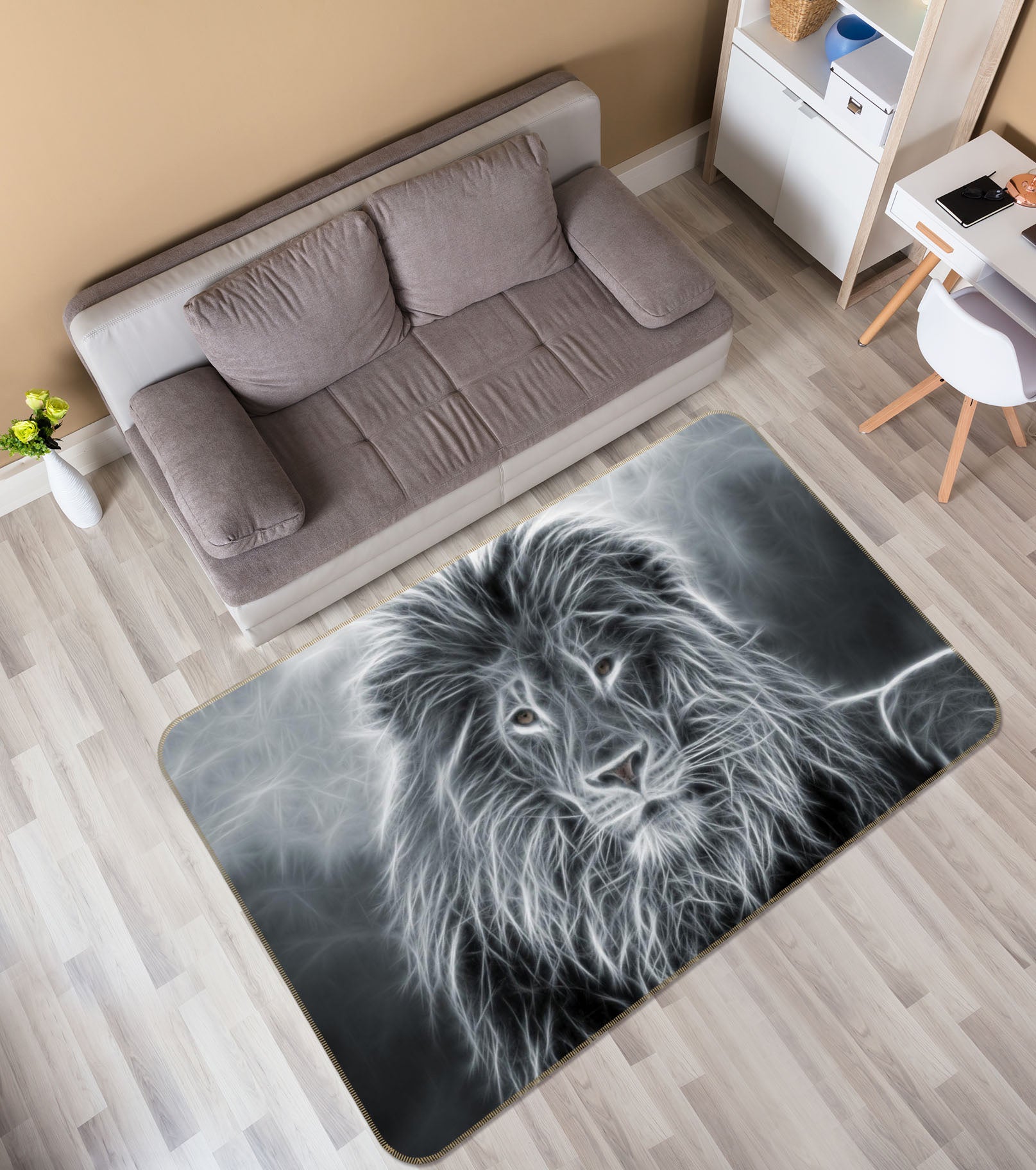 3D Lion 33113 Non Slip Rug Mat