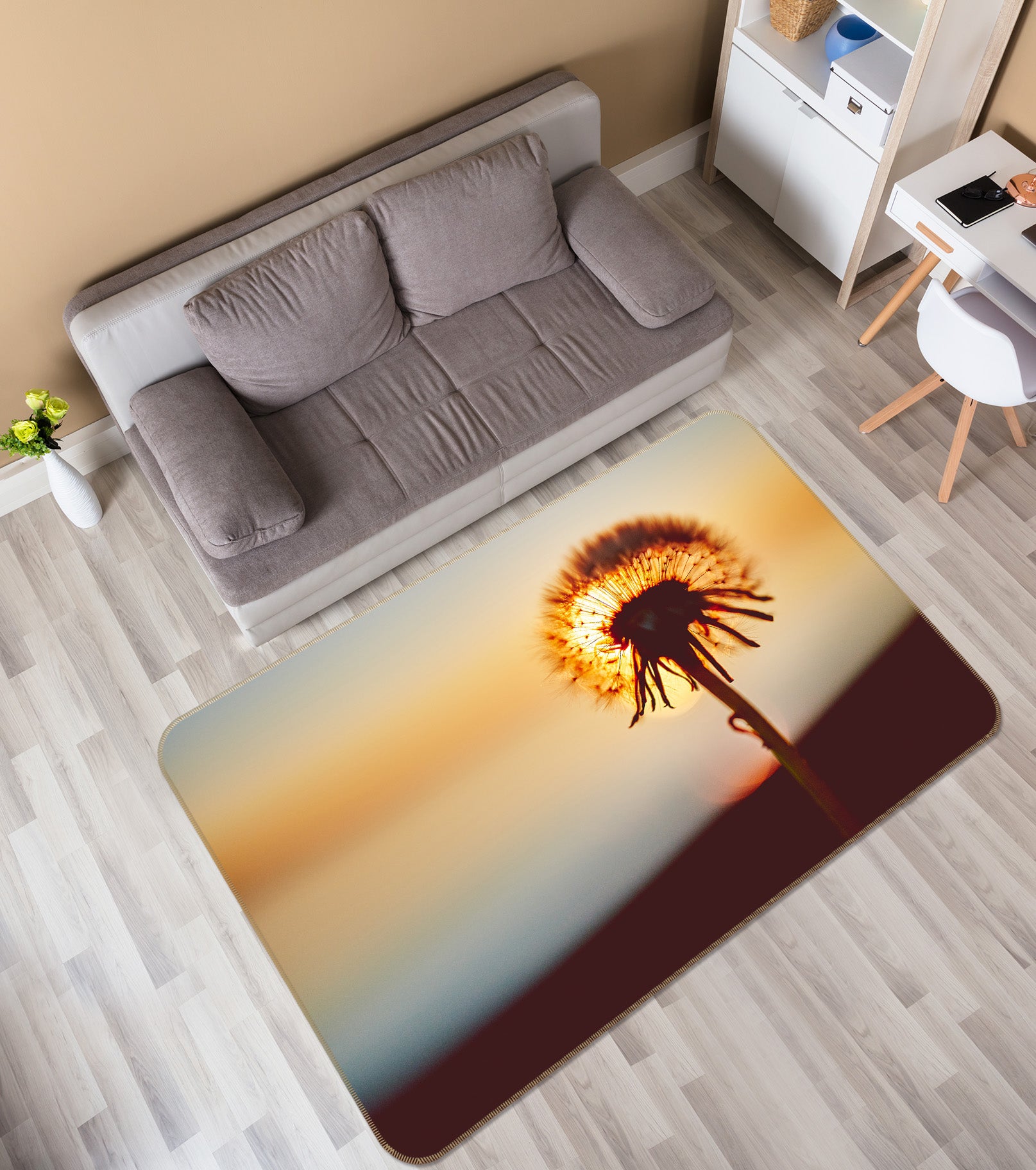 3D Dandelion 30219 Non Slip Rug Mat