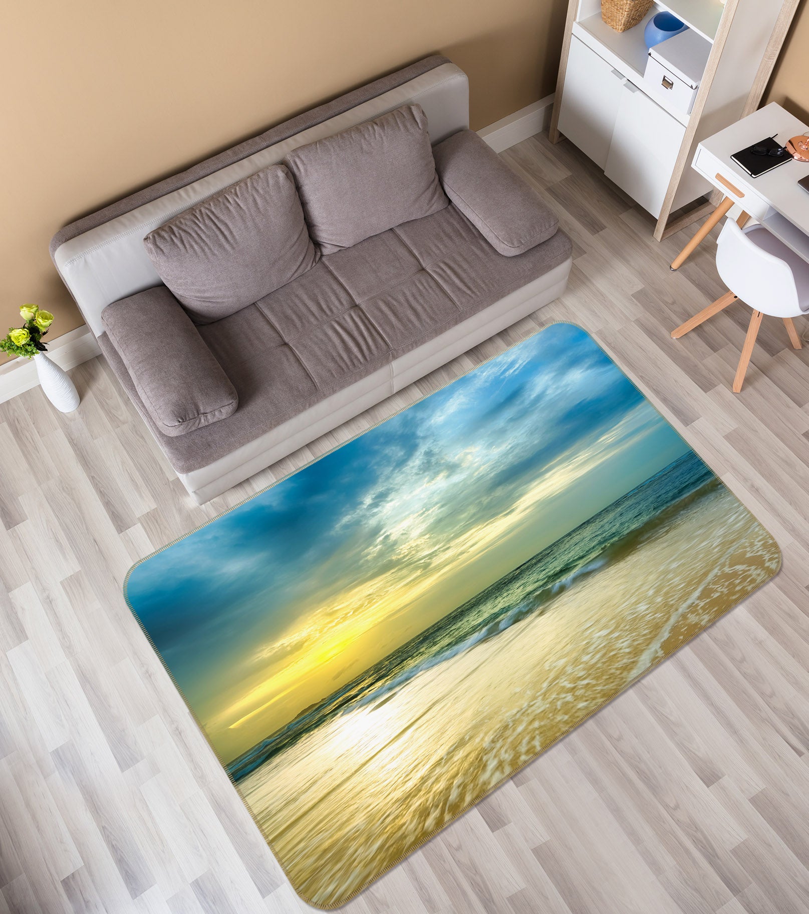 3D Seaside 27133 Non Slip Rug Mat