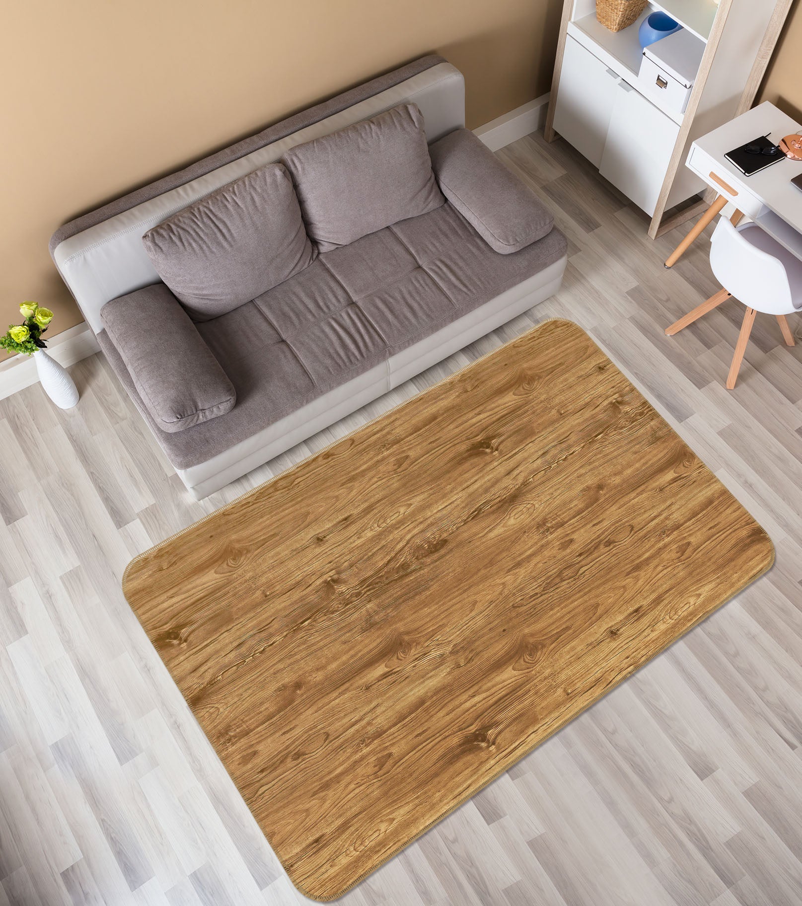 3D Wooden Pattern 31030 Non Slip Rug Mat