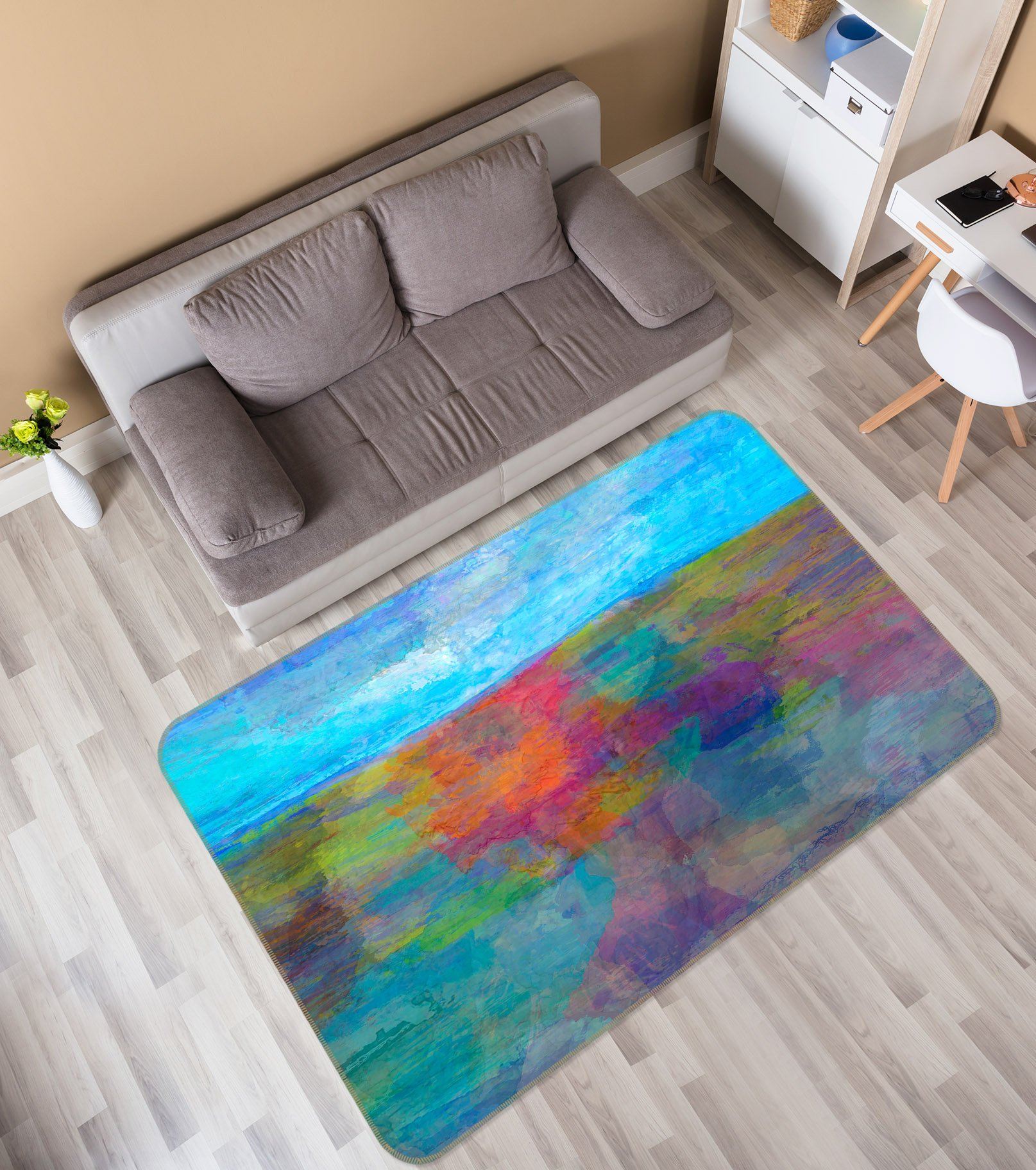 3D Abstract Art 1015 Michael Tienhaara Rug Non Slip Rug Mat Mat AJ Creativity Home 