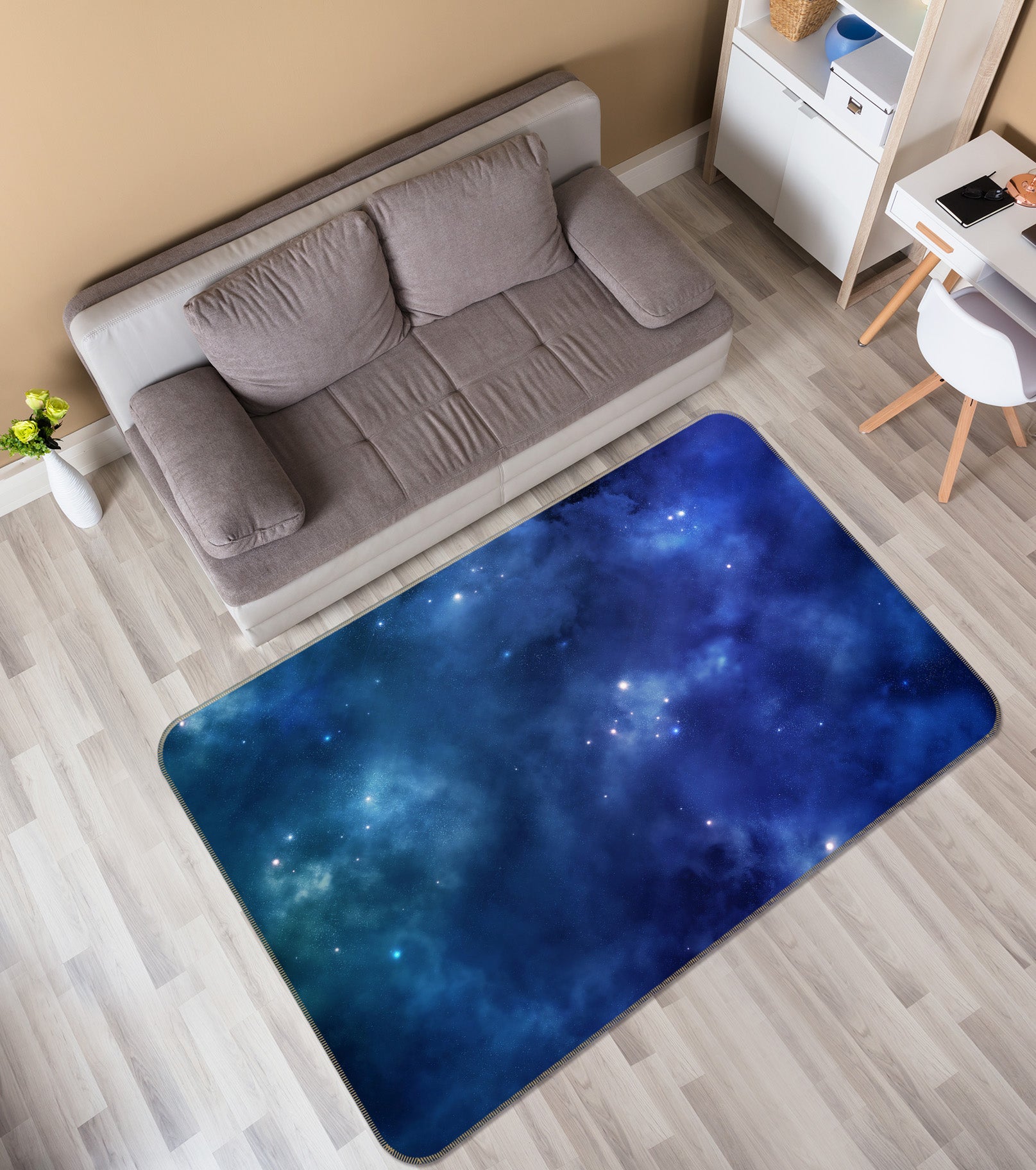 3D Starry Sky 31157 Non Slip Rug Mat