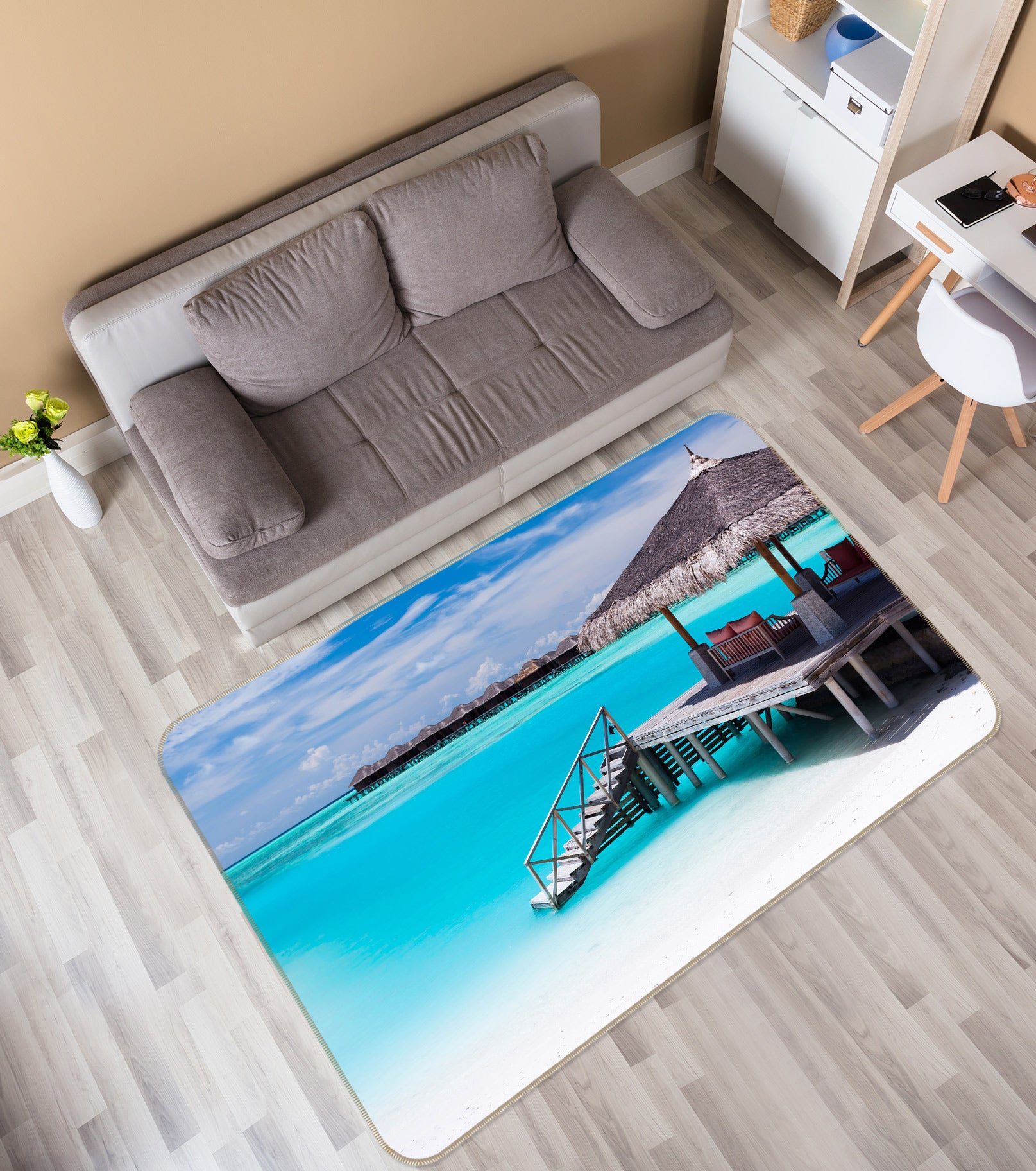 3D Seaside 76293 Non Slip Rug Mat
