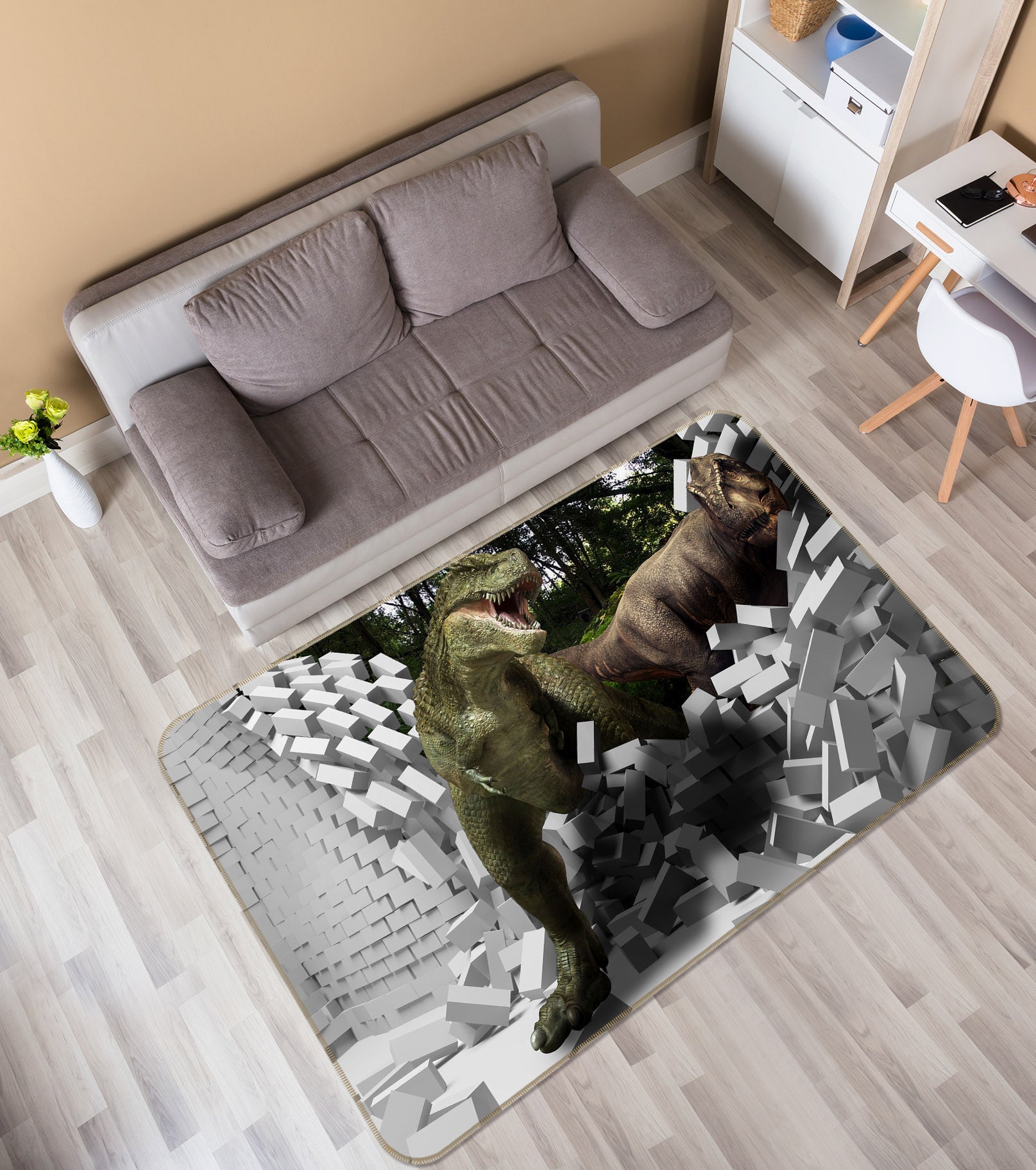 3D Dinosaur 35156 Non Slip Rug Mat