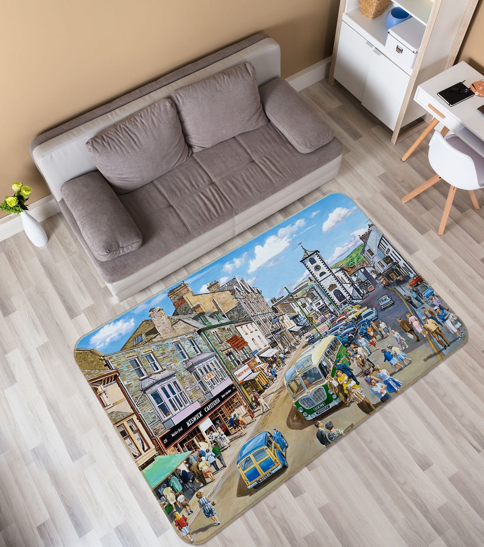 3D Keswick Cumbria1083 Trevor Mitchell Rug Non Slip Rug Mat Mat AJ Creativity Home 