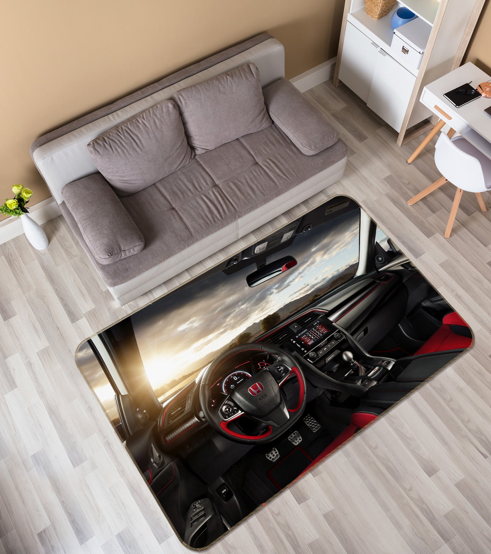 3D Car Interior 42042 Vehicle Non Slip Rug Mat